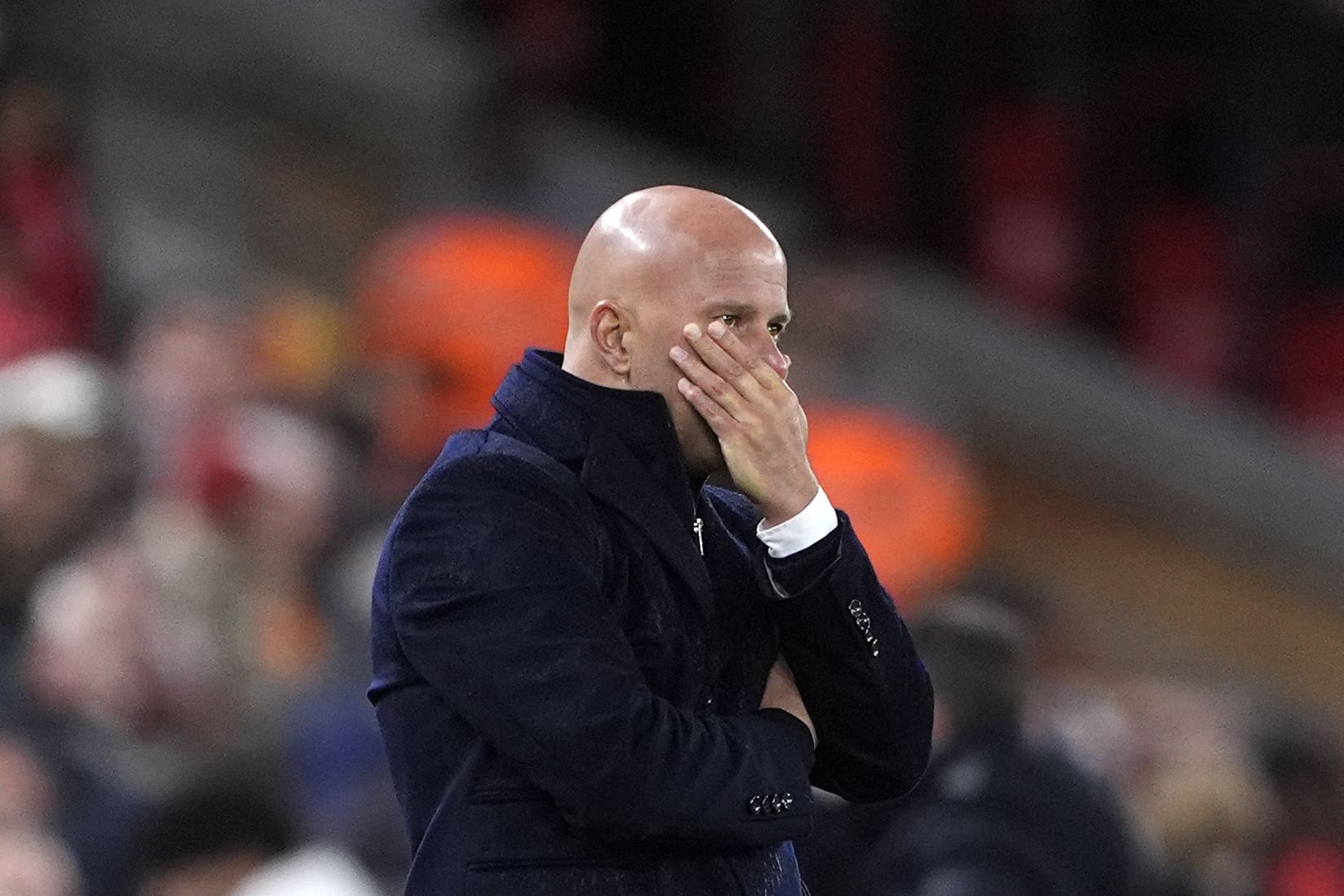 Liverpool manager Arne Slot explained his selection after the Carabao Cup exit to Crystal Palace (Peter Byrne/PA)