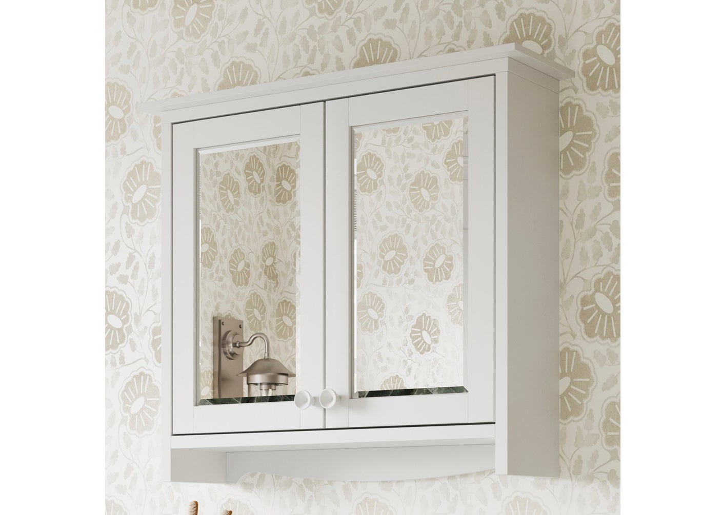 Burlington Guild Varley White 650mm Wall Mounted Bathroom Mirror Cabinet, £224.50, Sanctuary Bathrooms
