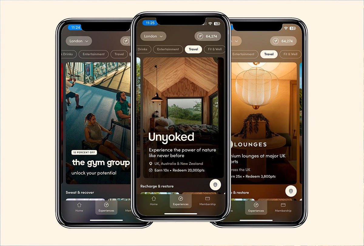 Whether it’s coffee on the commute or a last-minute weekend away, every pound spent earns points that can be redeemed on experiences