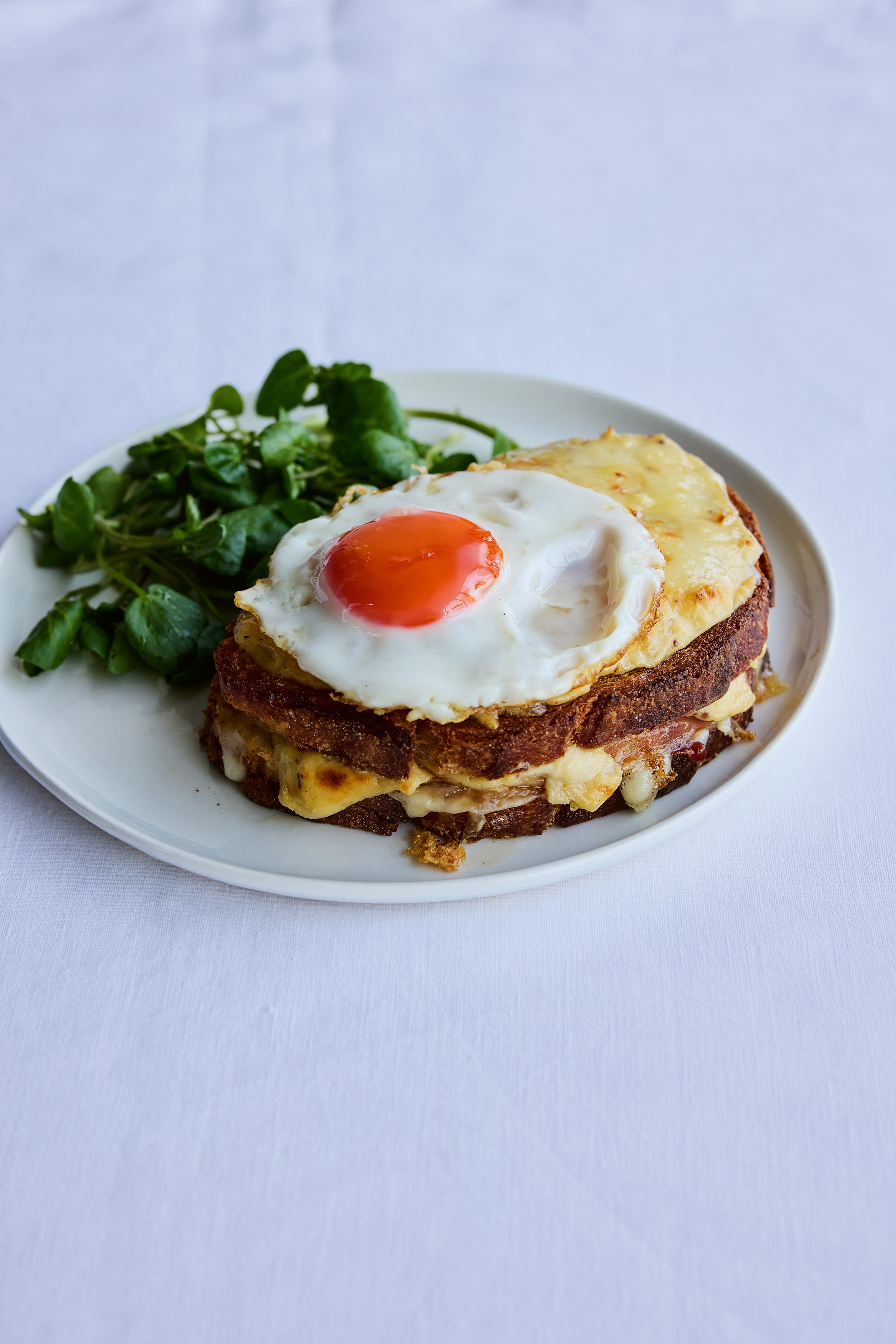 Marcus Wareing’s croque madame is all melted Gruyère, rich roux and runny yolk decadence