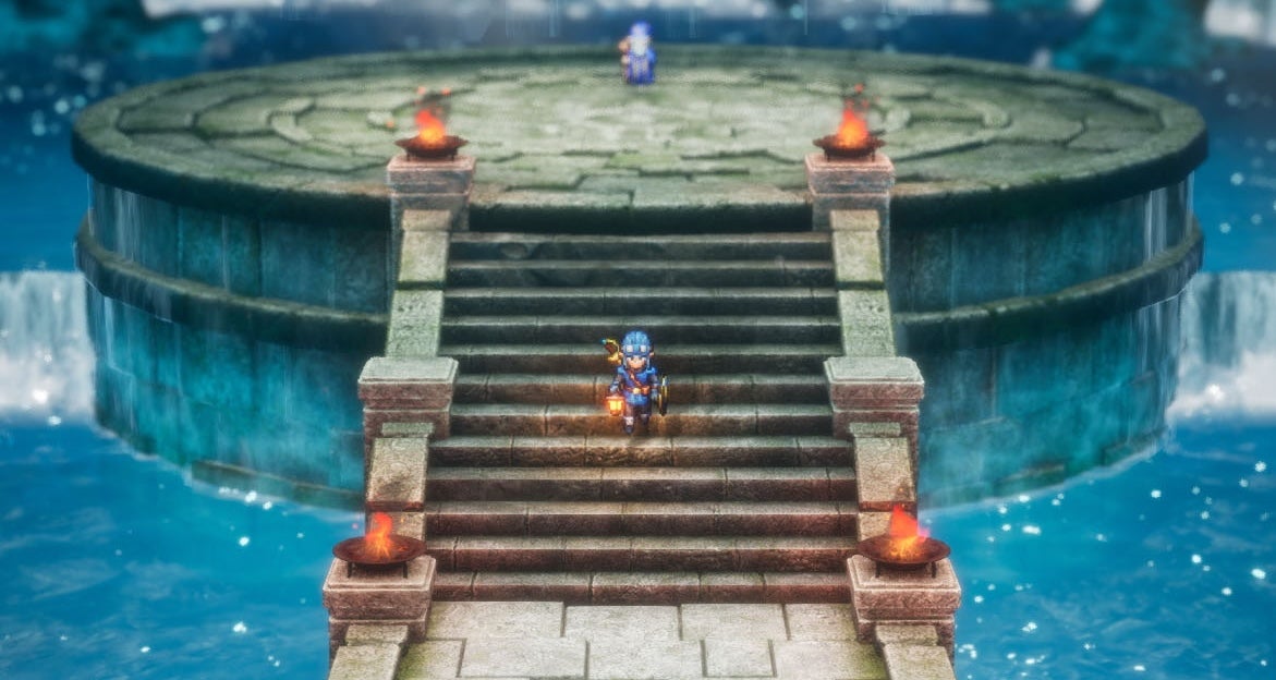 An official screenshot from Dragon Quest I & II HD-2D Remake