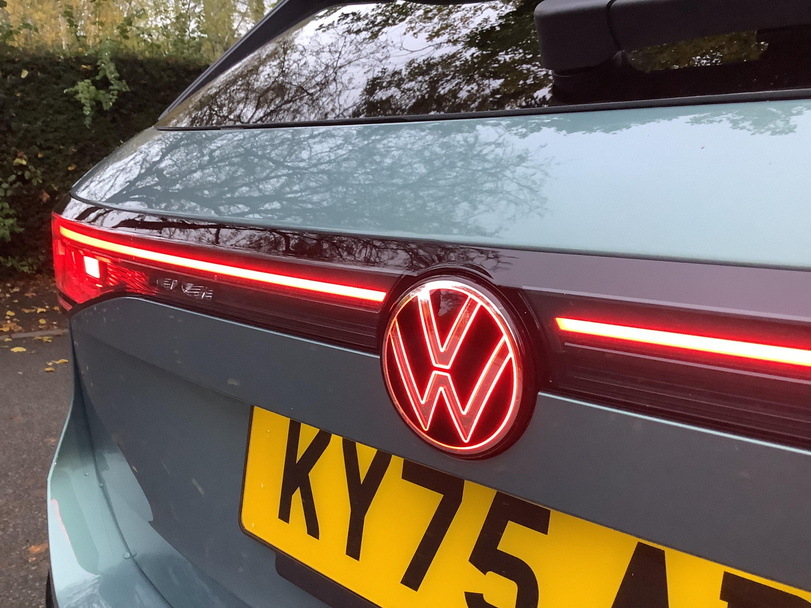 I liked the VW badge on the tailgate, illuminated like the brake lights at night
