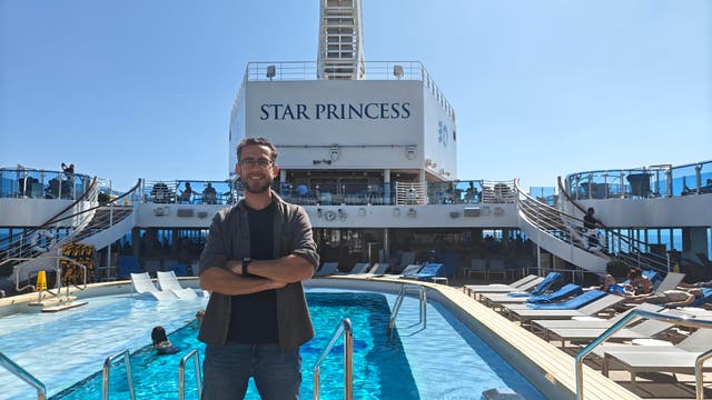 <p>Marc Shoffman found plenty to enjoy on the new Star Princess cruise ship</p>