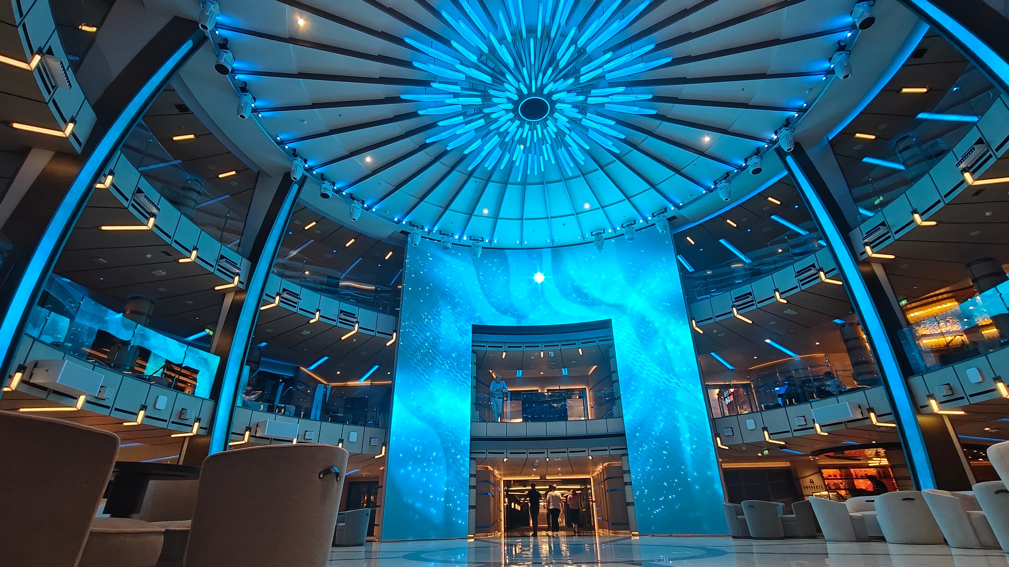 The magical spherical piazza aboard Star Princess