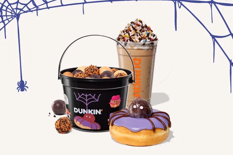 Dunkin's 2025 menu sees the return of the Halloween Munchkins Bucket