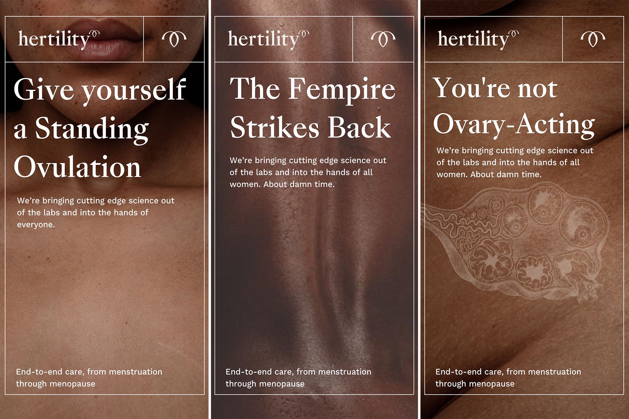 Examples of Hertility ads that were blocked from being viewed online