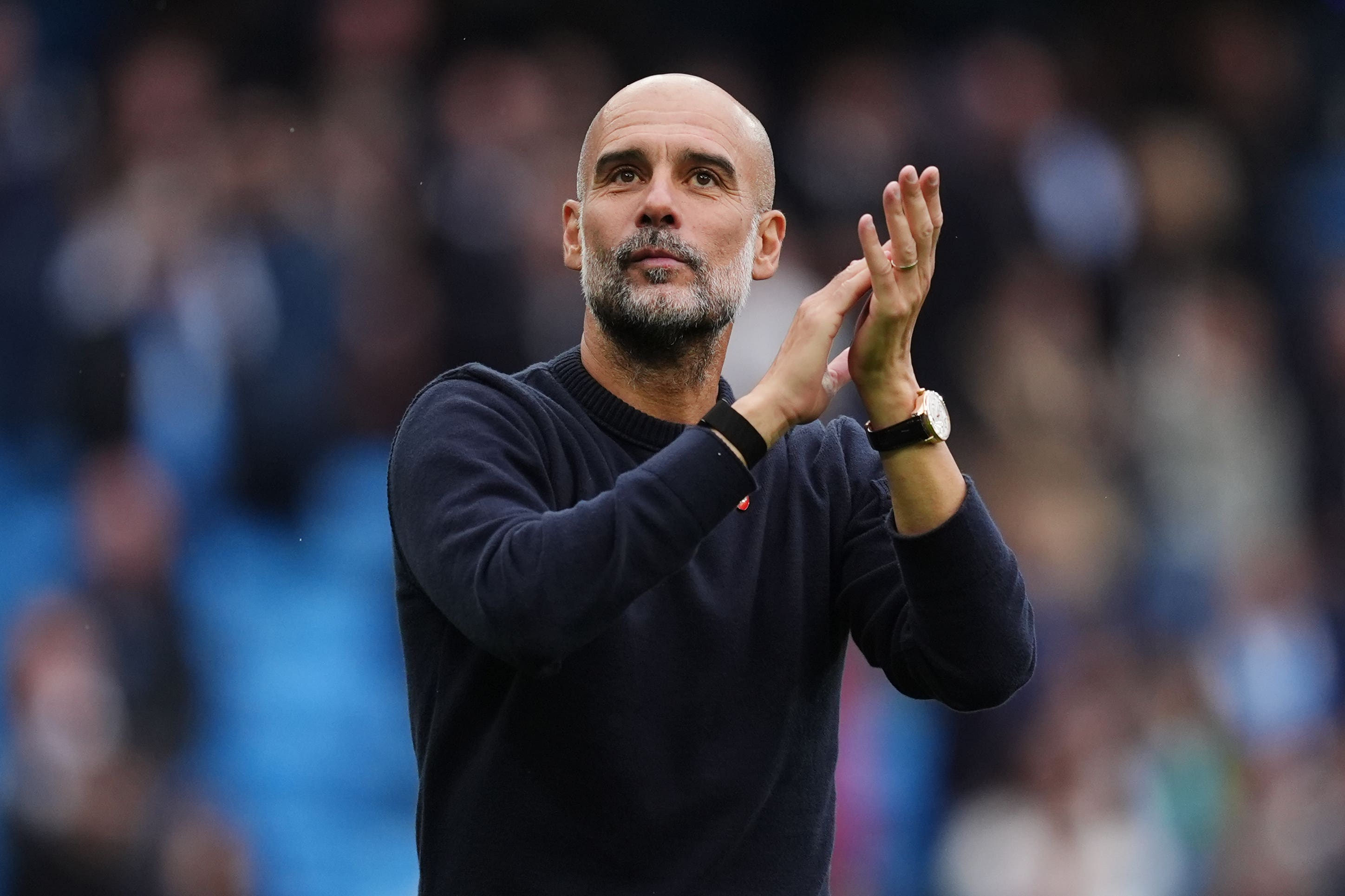 Pep Guardiola will take charge of his 1,000th match this weekend (Martin Rickett/PA)