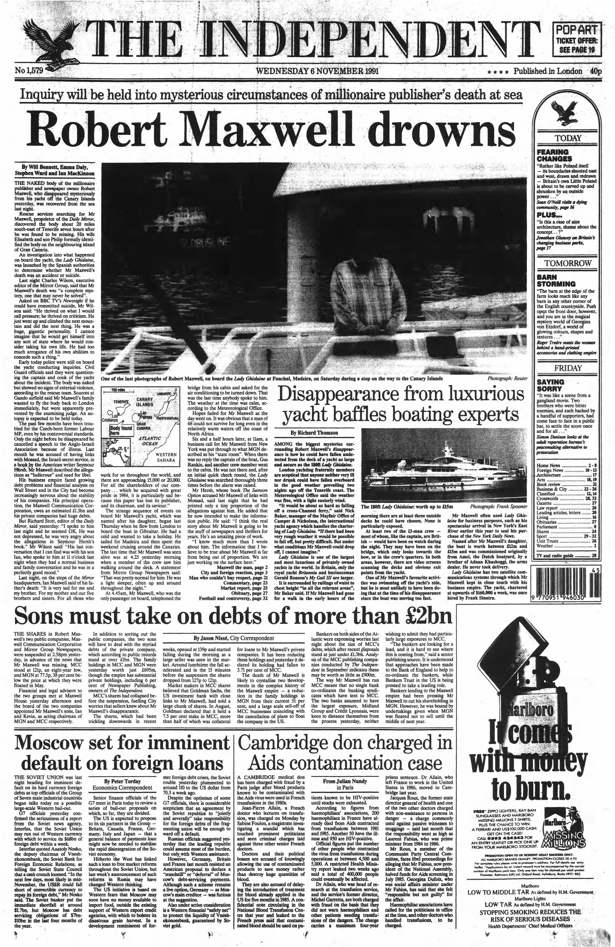 Ghislaine Maxwell’s father’s death shocks the business and political worlds