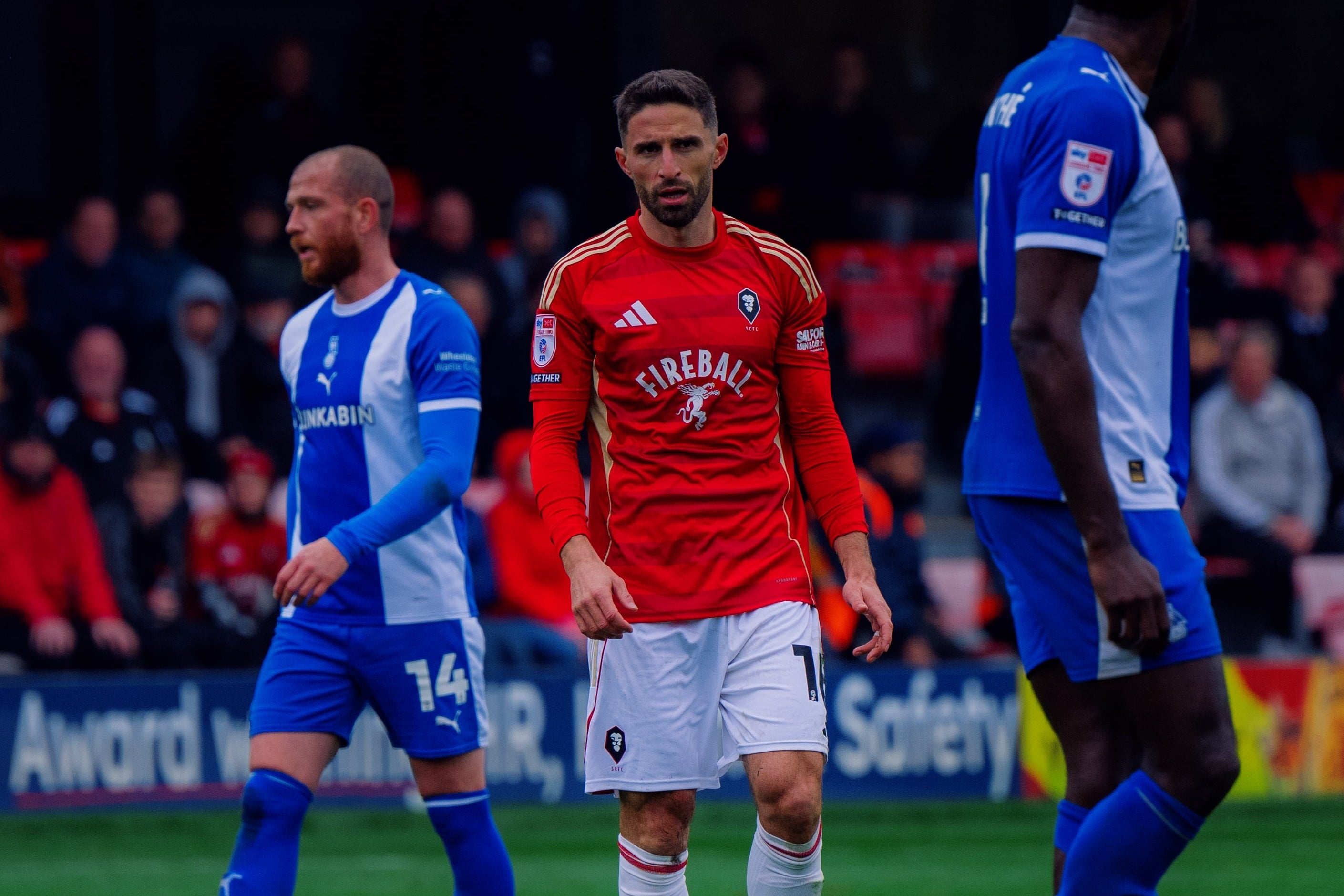 Borini made his Salford debut in a derby win over Oldham
