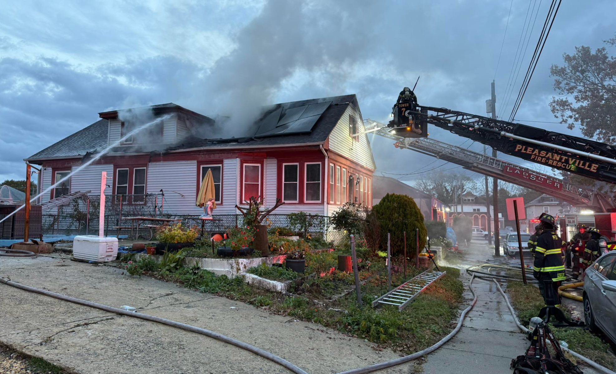 The tragedy was the second to have struck the family who had watched their home go up in flames just hours before. Ten relatives were asleep inside at the time though all made it out safely