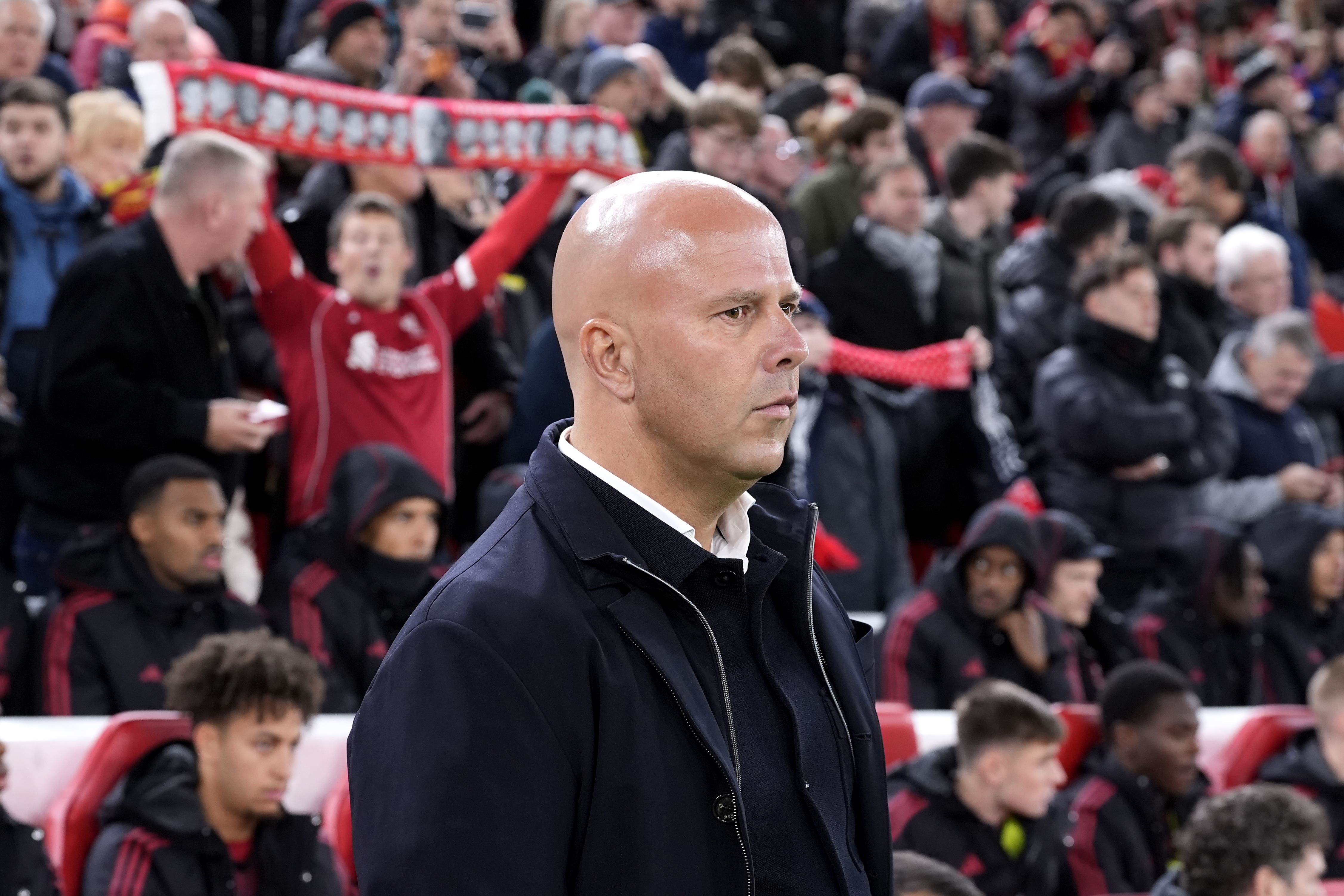 Arne Slot is keeping his focus on ending Liverpool’s slump (Peter Byrne/PA)