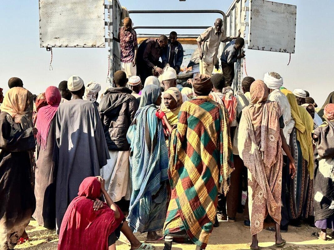 Displaced families from el-Fasher at a refuge camp where they have lived since government forces and the RSF began fighting