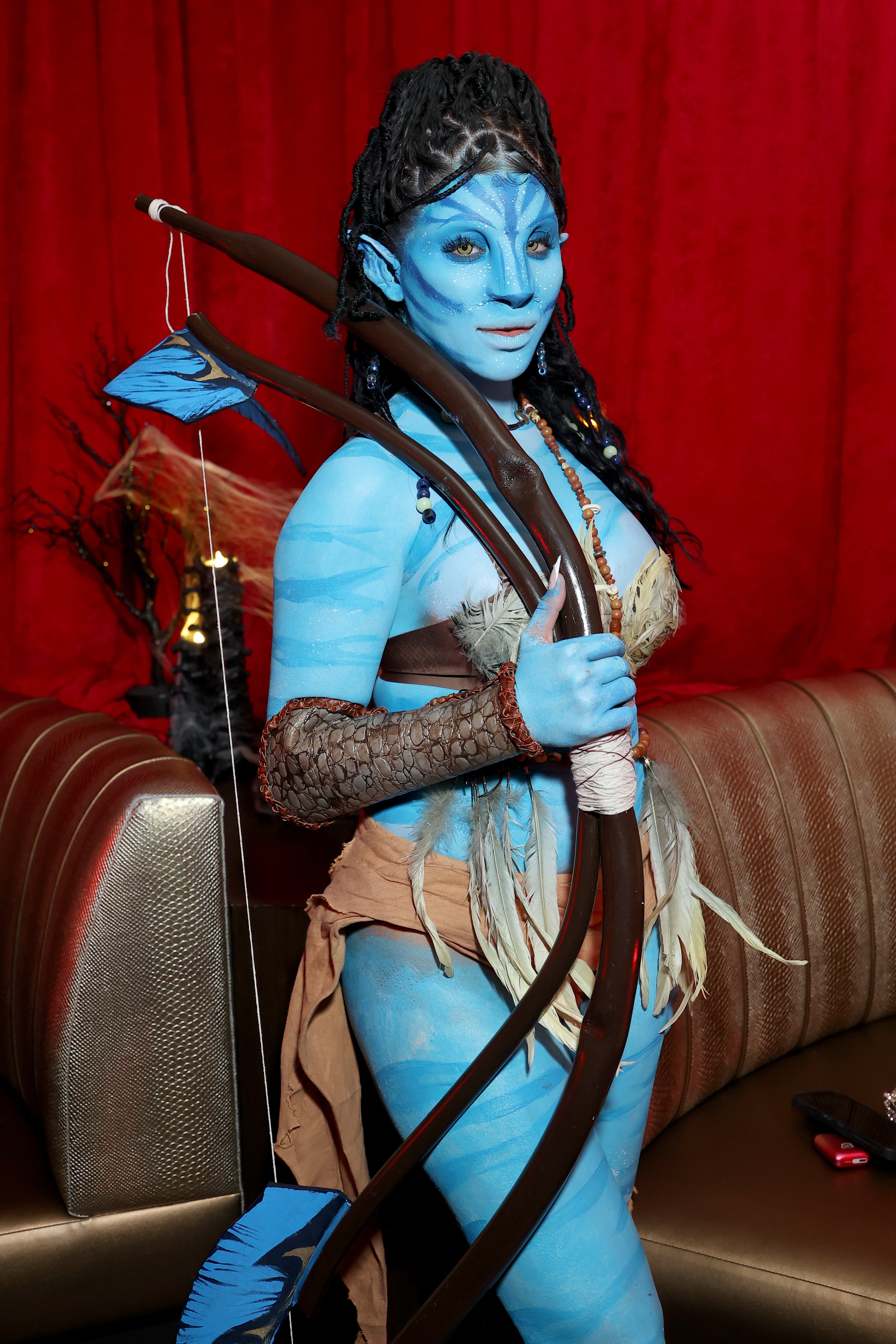 Amaya Papaya showed up to Klum’s Halloween party wearing an Avatar costume