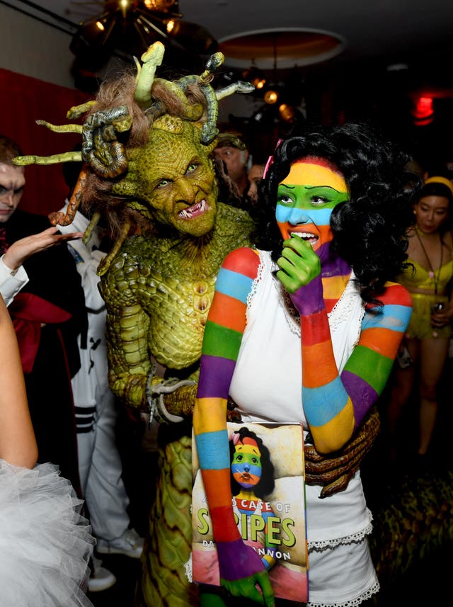 <p>Heidi Klum and Leni Klum attend Heidi Klum's 24th Annual Halloween Party</p>