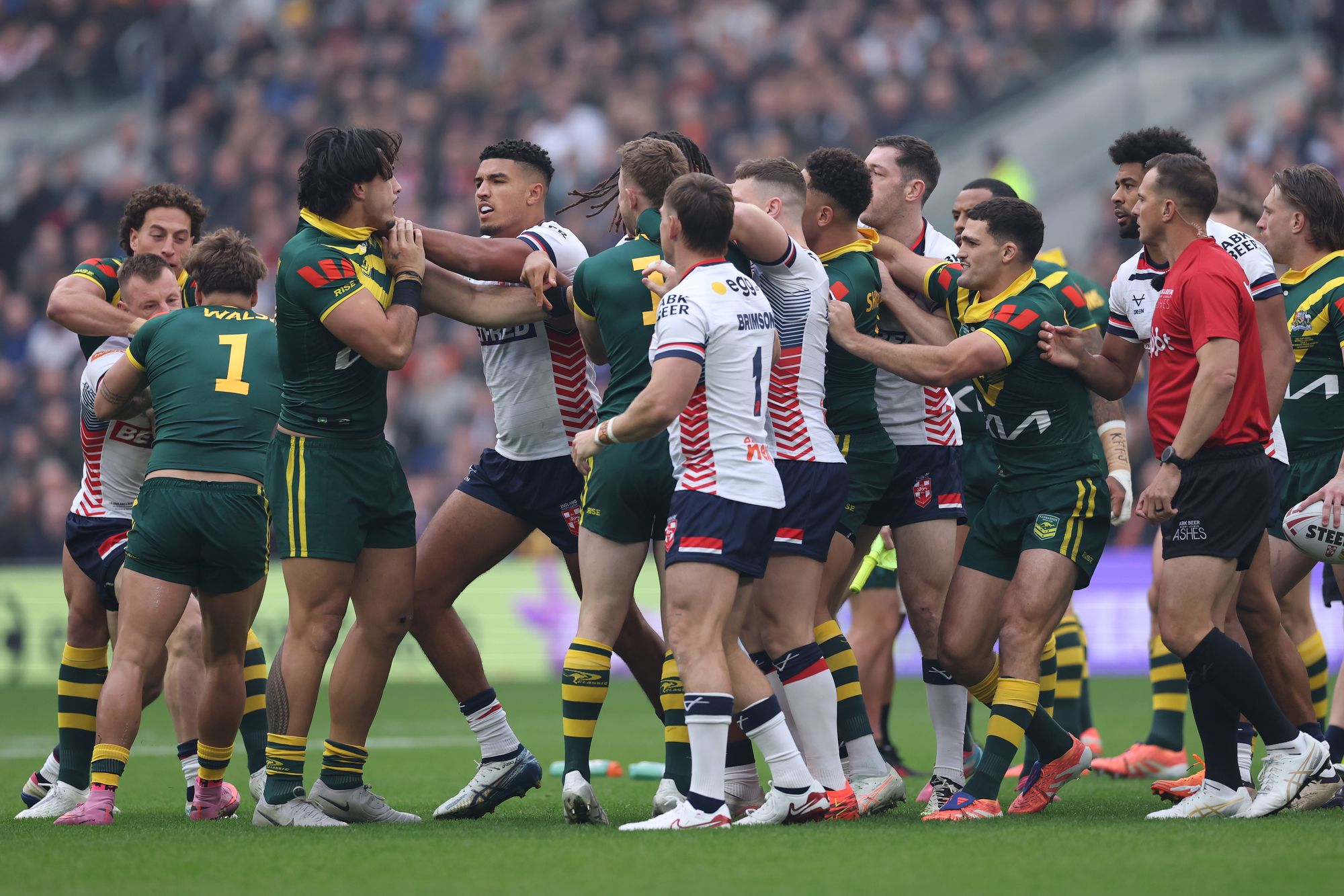 Tempers flared during the second Test but Australia were too strong for England