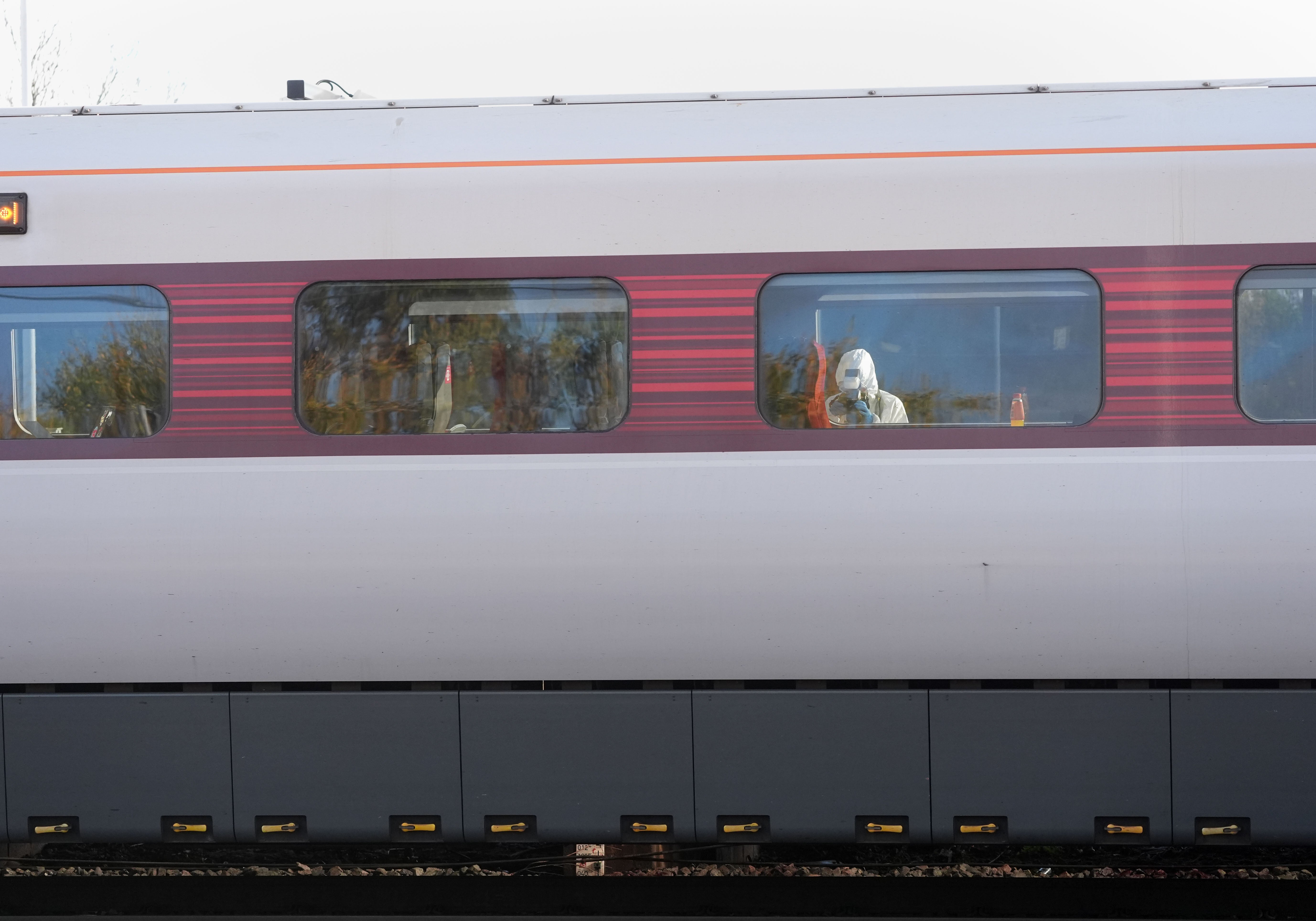 The train remains at Huntingdon for investigations
