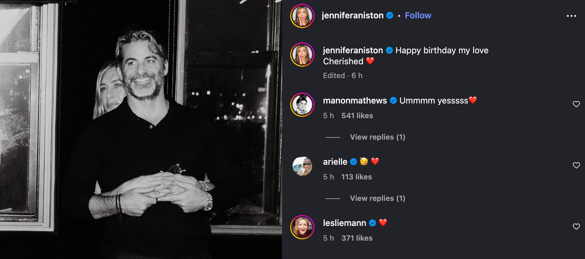 Jennifer Aniston has gone Instagram official with Jim Curtis