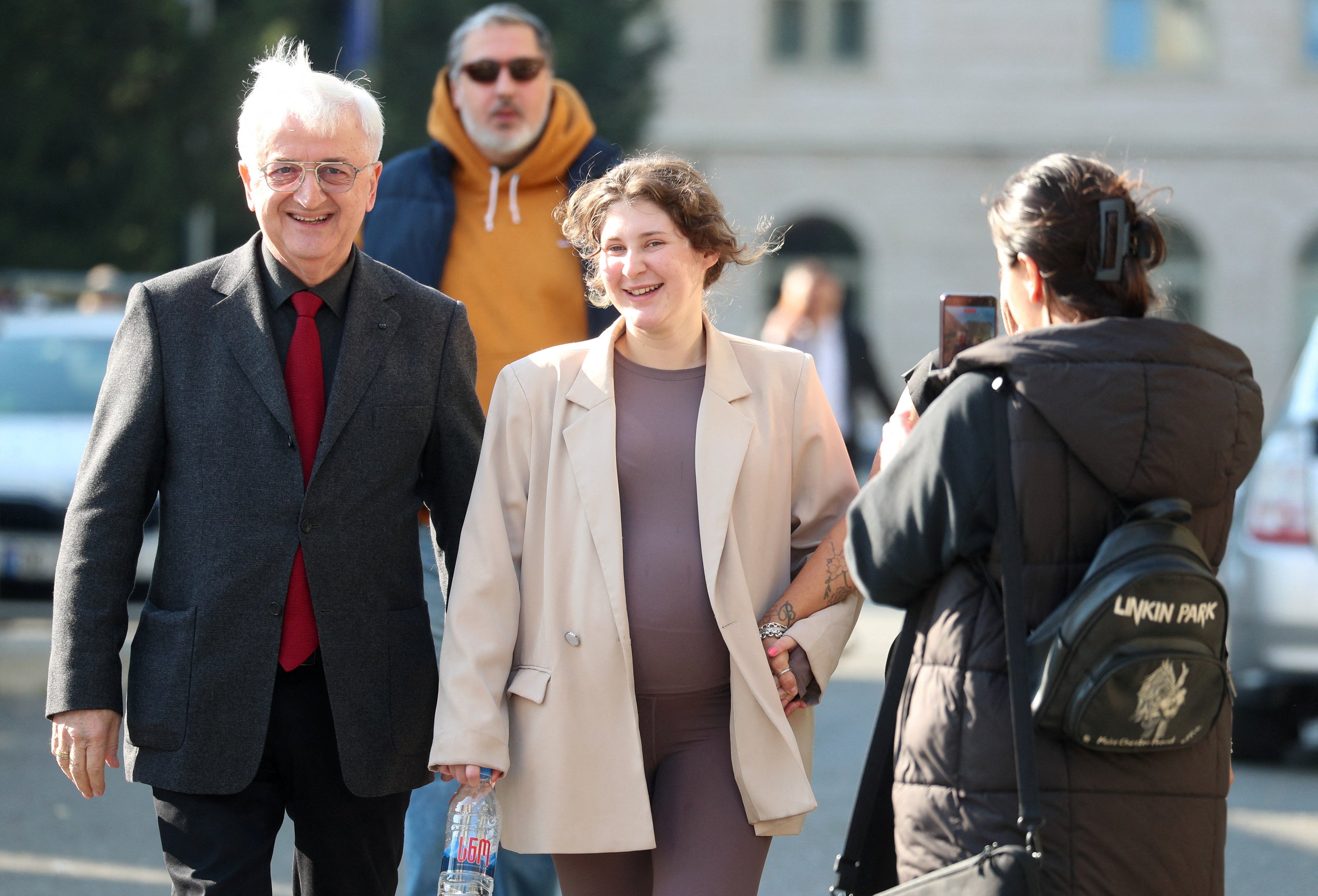 Culley said she was ‘relieved’ at being released, as she appeared overwhelmed