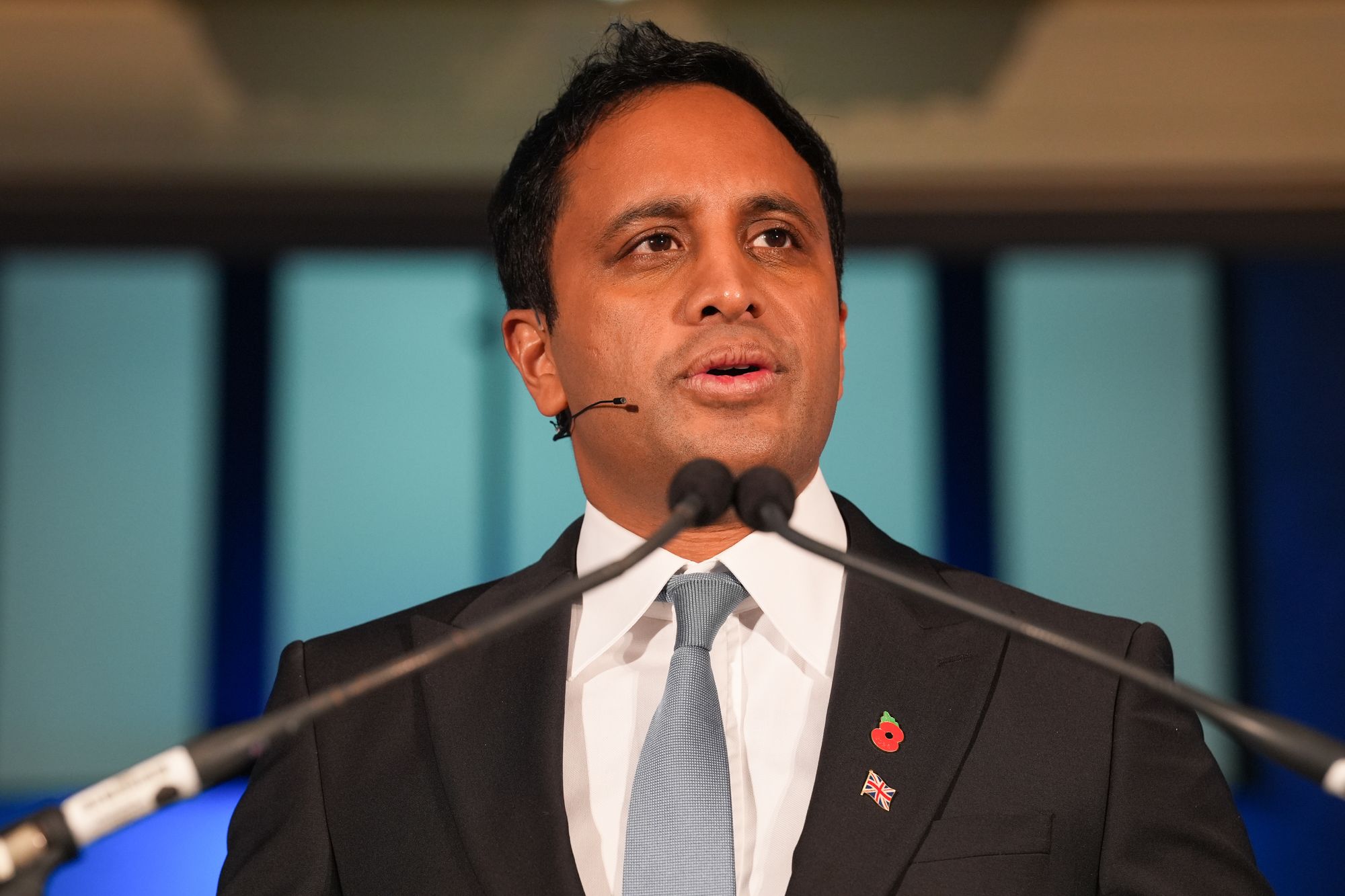 Nigel Farage was introduced by Reform UK’s head of policy, Zia Yusuf