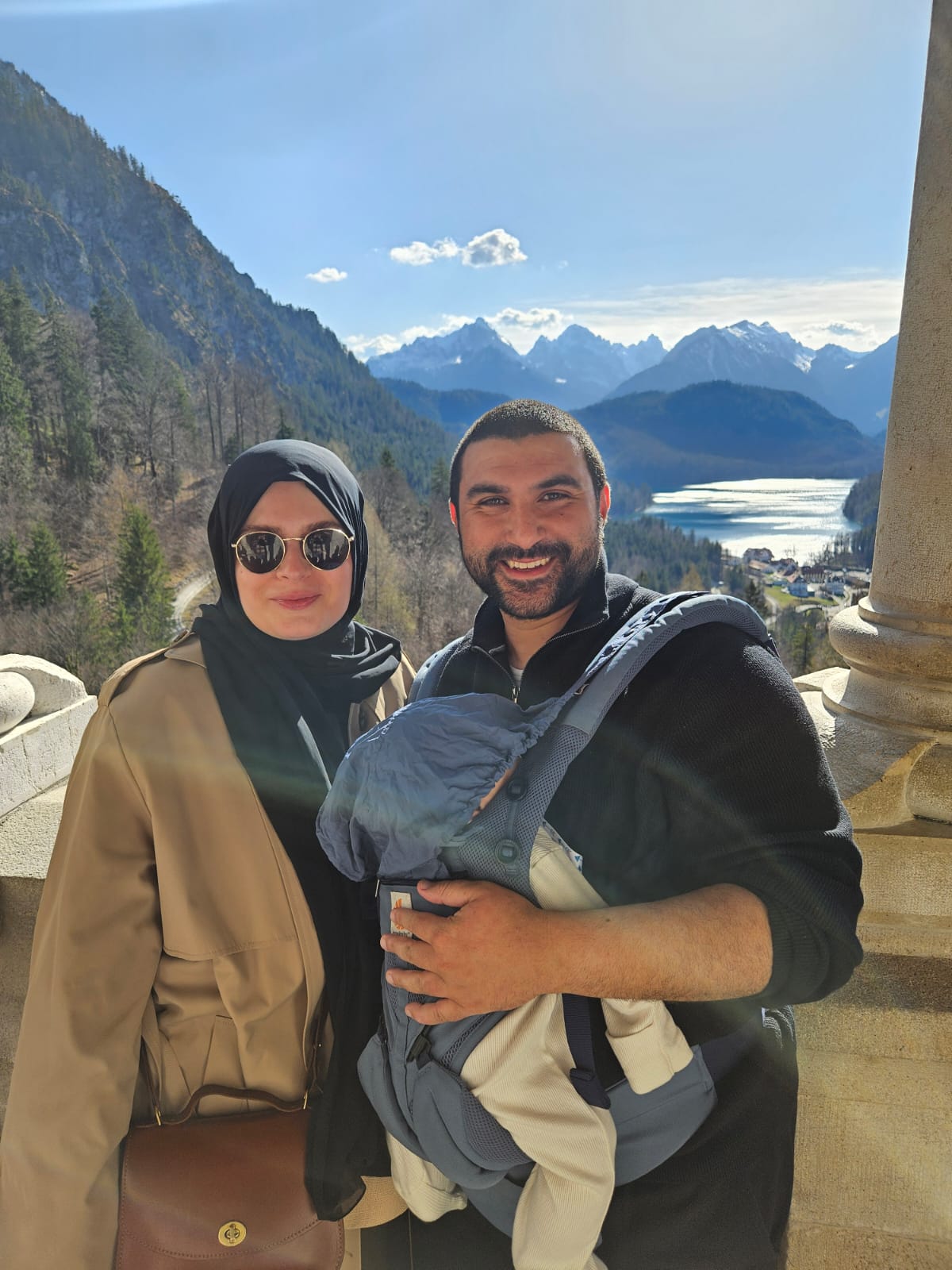 Sami Hamdi with his wife Soumaya