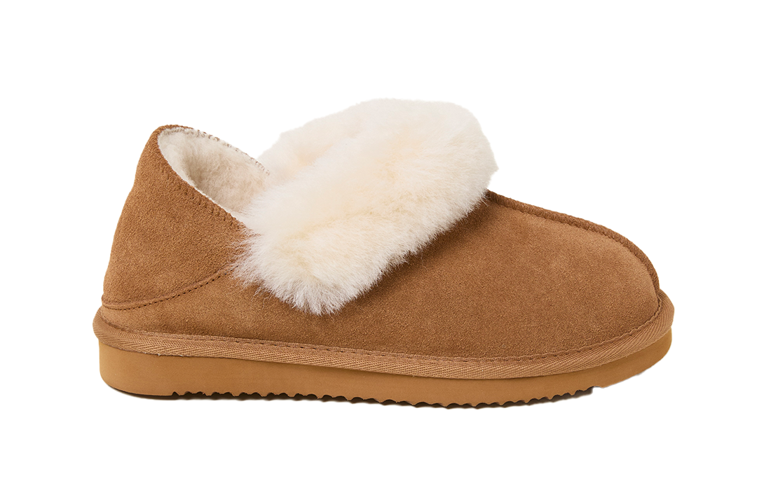Best slippers IndyBest review Fatface folddown tan sheepskin slippers