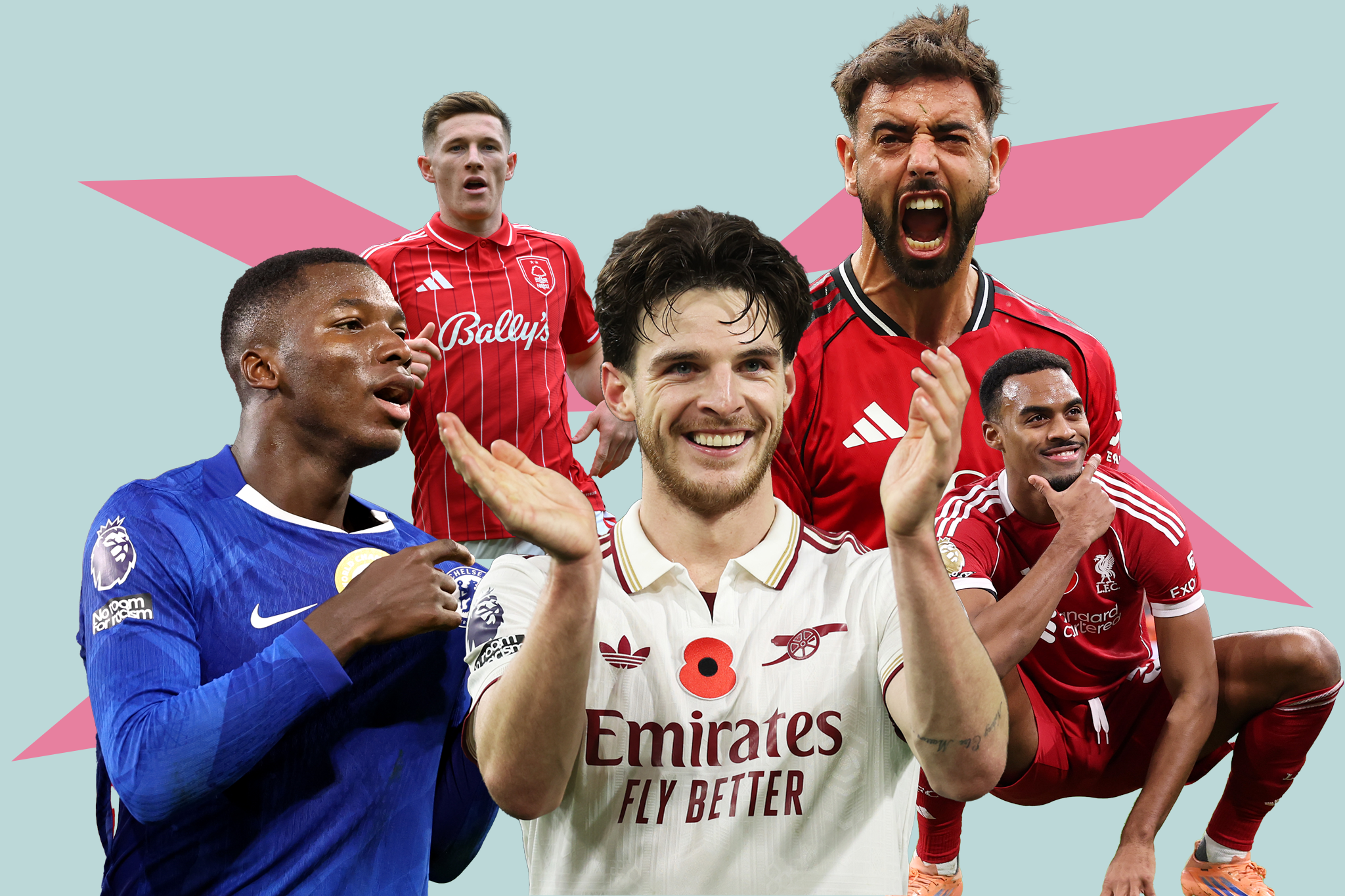 Declan Rice, Moises Caicedo, Bruno Fernandes: Who is the best midfielder in the Premier League?