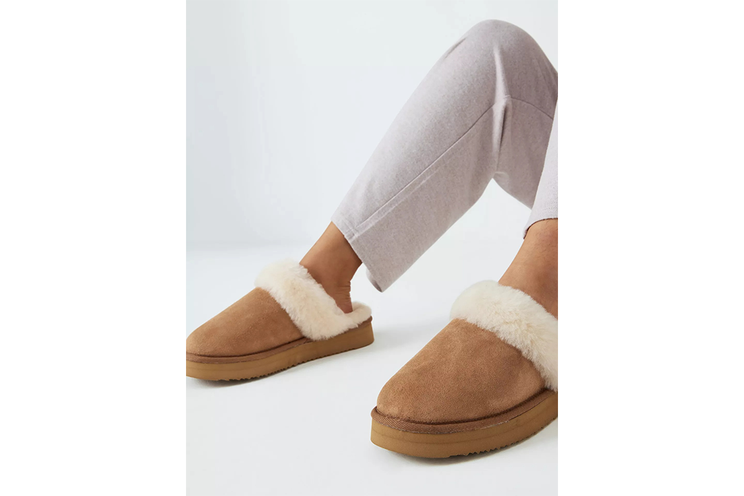 Best slippers Indybest review John Lewis sheepskin platform mule slippers