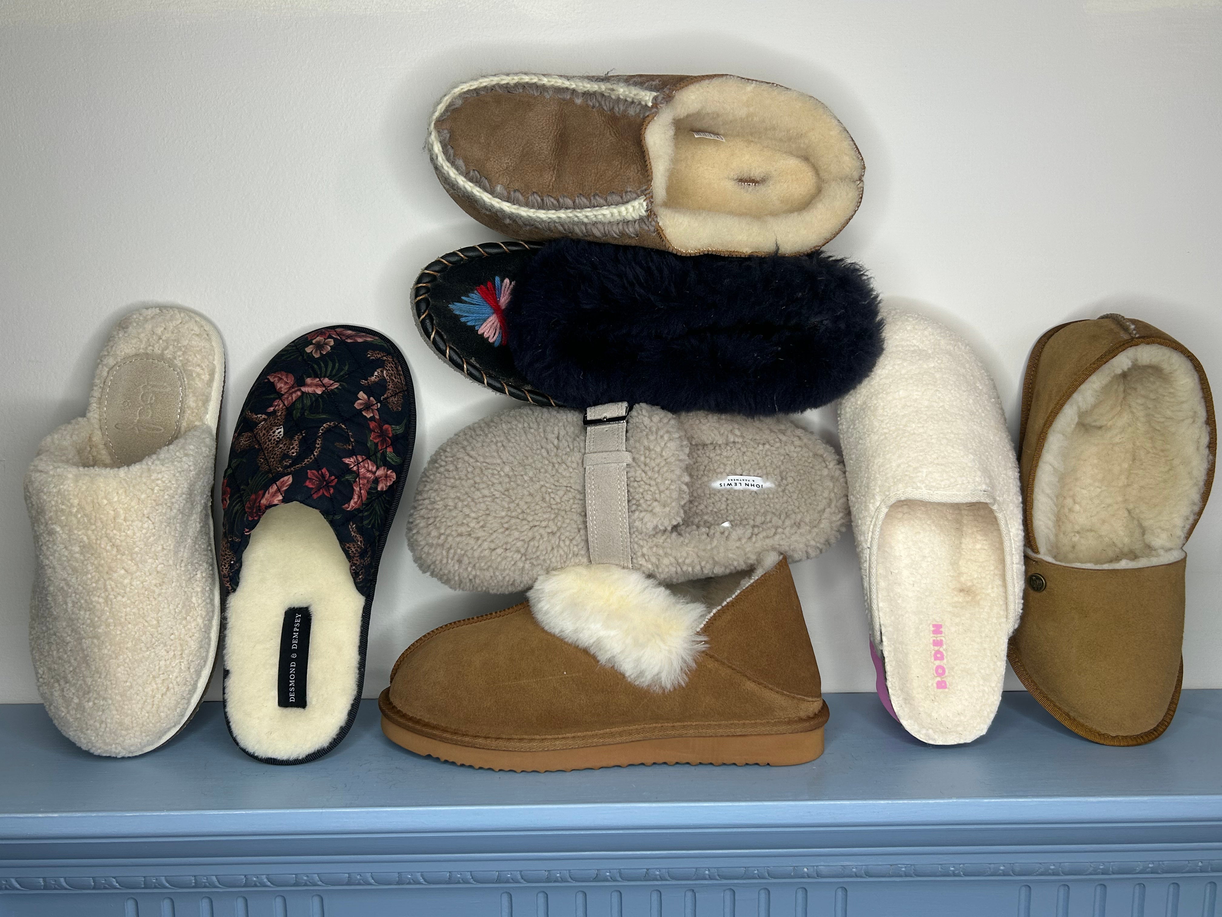 I wore the slippers around my home