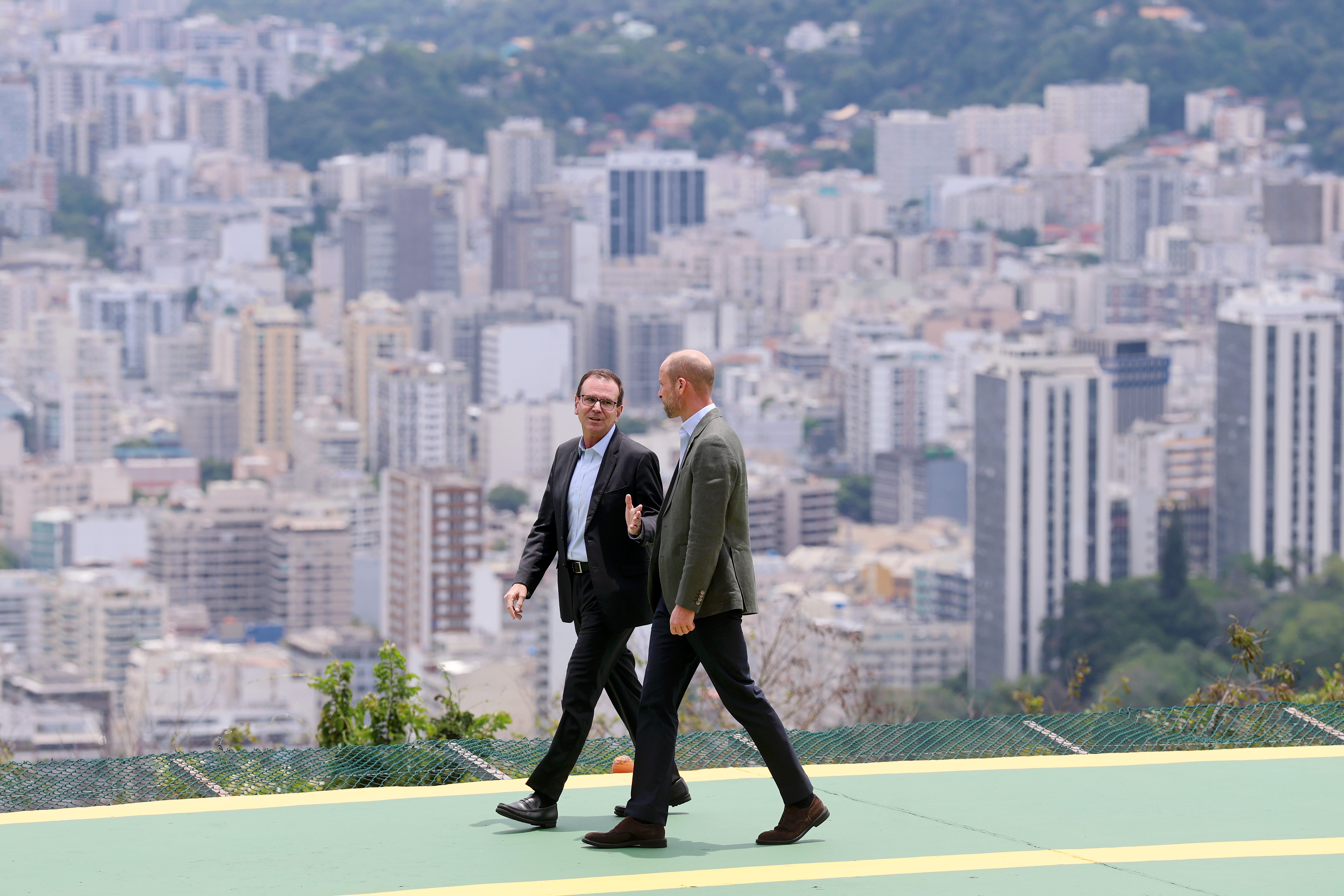 The Prince of Wales (right) speaks with Mayor of Rio de Janeiro, Eduardo Paes, during a 'Welcome to Rio' event at Sugarloaf Mountain, in Rio de Janeiro