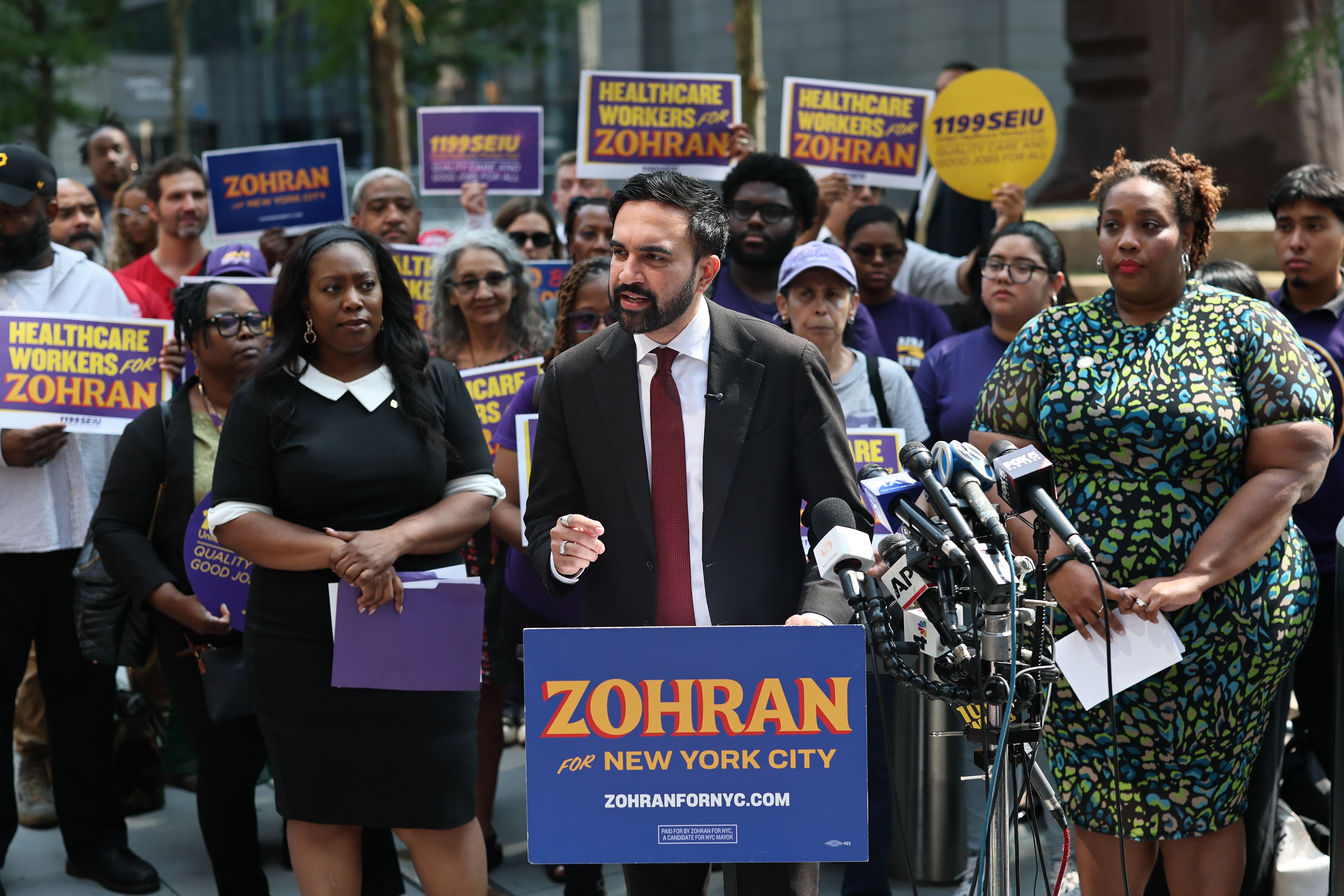 Zohran Mamdani on the campaign trail