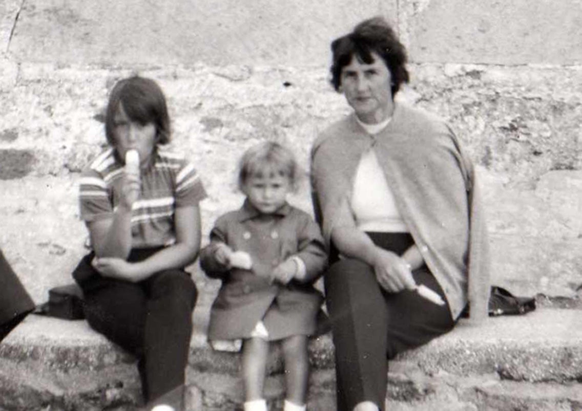 Sylvia Bennett with two of her daughters, Christine, then around 8, and Michelle, who was around 3