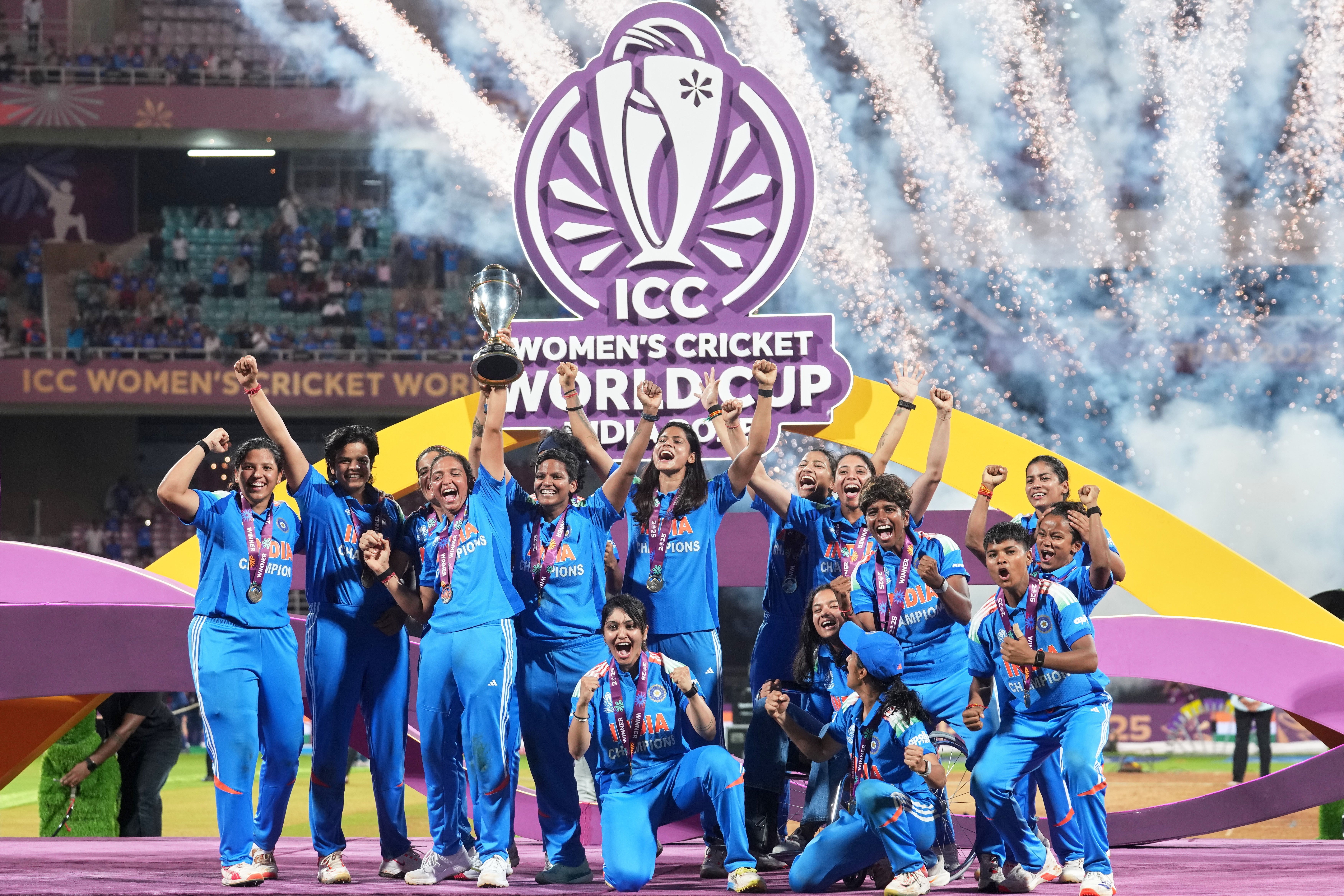India won the Women's Cricket World Cup for the first time on Sunday