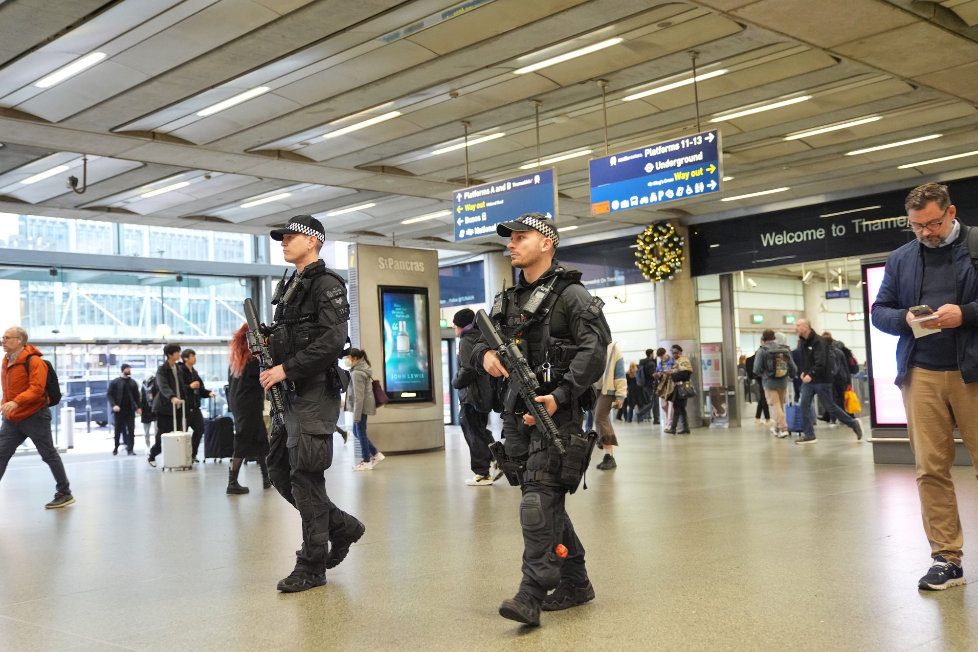 Transport secretary says there will be an increased police presence at stations after a number of people were stabbed on a train on Saturday in Cambridgeshire
