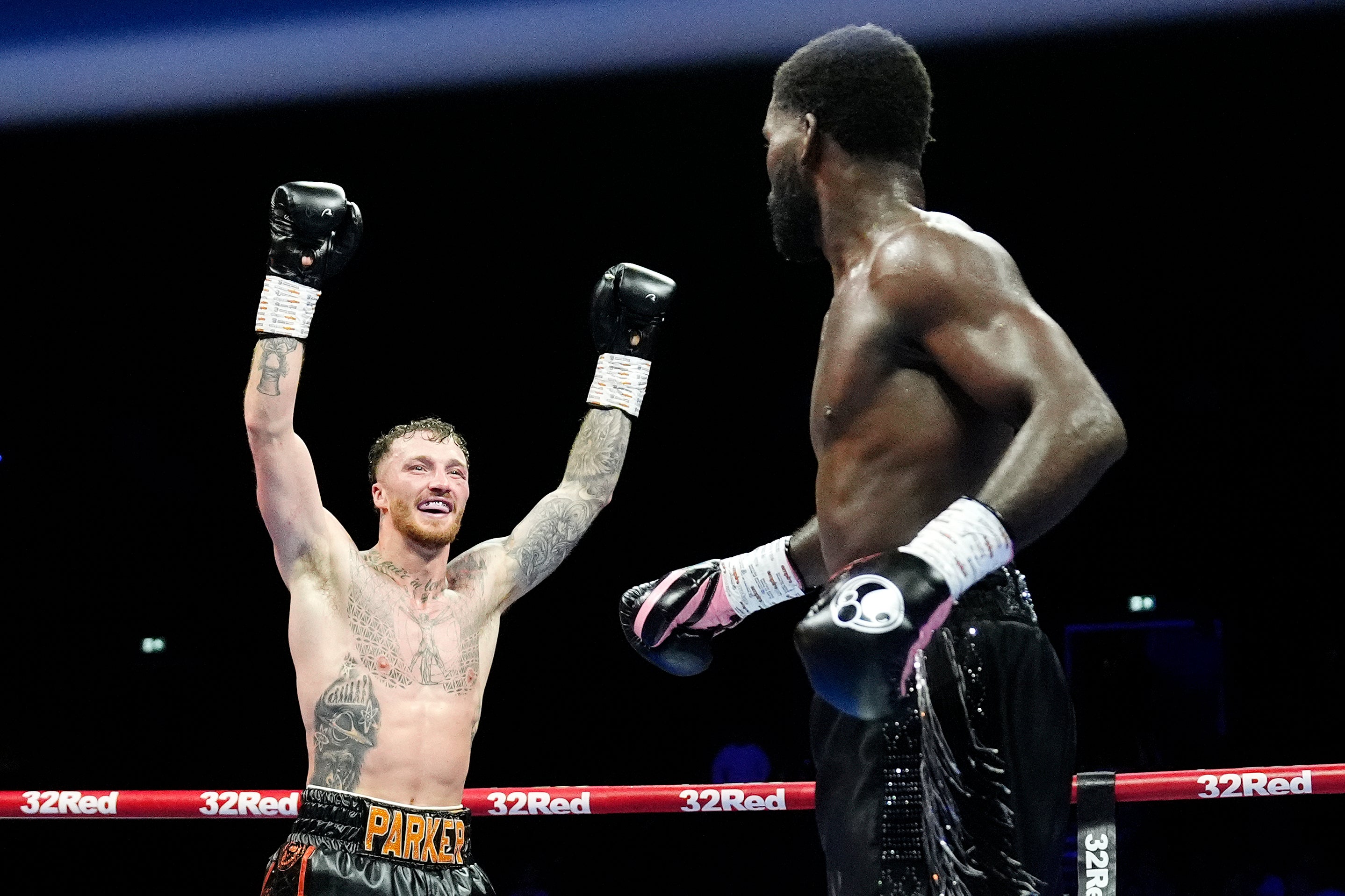 Empty gesture: Parker prematurely claims victory after his bout with Buatsi