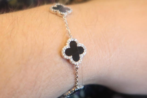 Best gifts for teenagers Indybest review Beaverbrooks silver 19cm cubic zirconia onyx clover bracelet