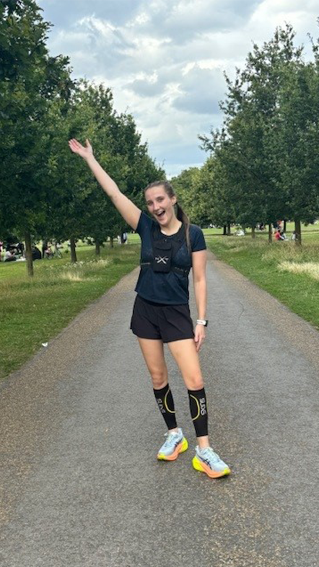 In 2021, Jade ran the Royal Parks Half Marathon for Missing People, which led to her becoming an ambassador for the charity that had ‘saved my life’