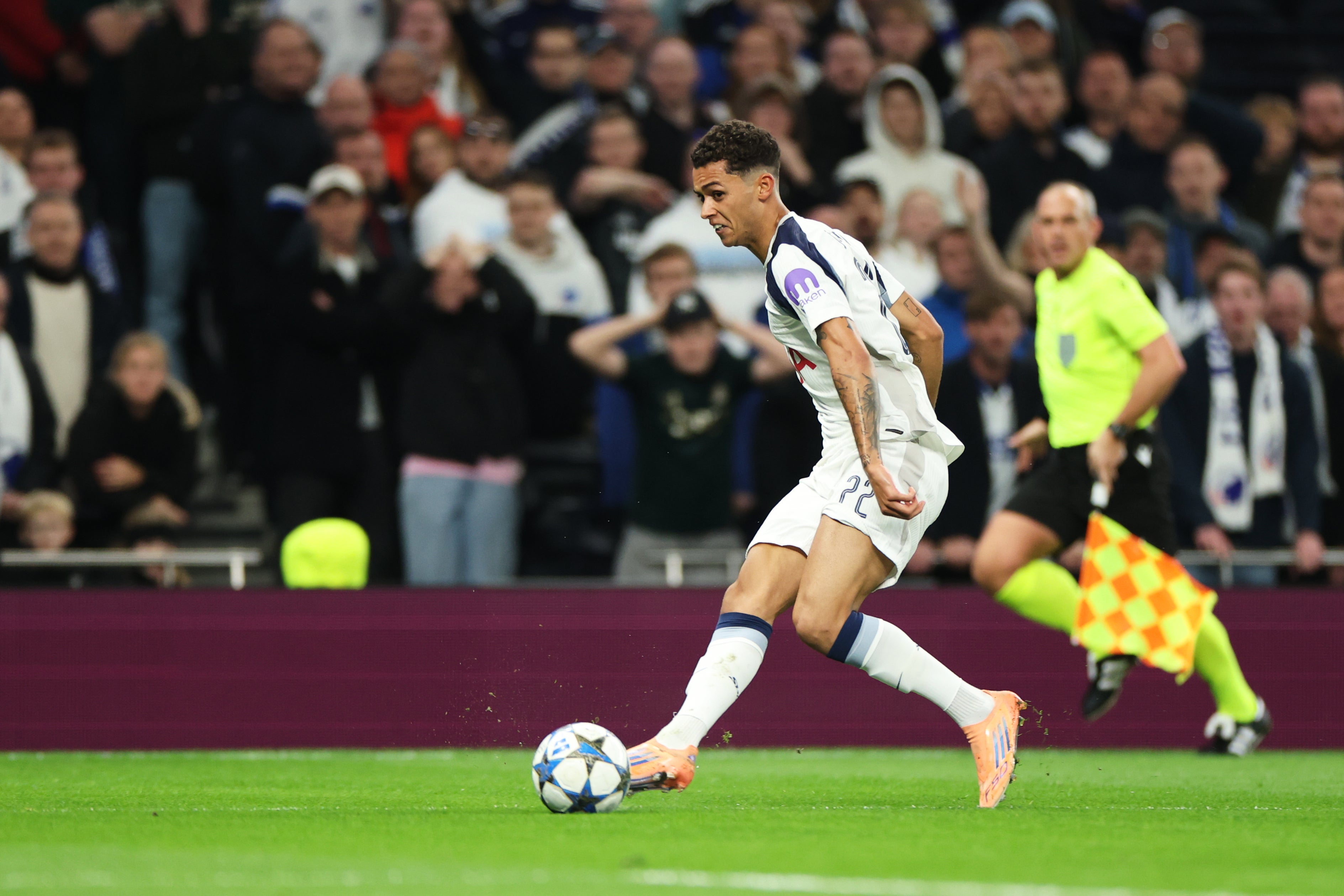 Brennan Johnson scored the opening goal for Tottenham