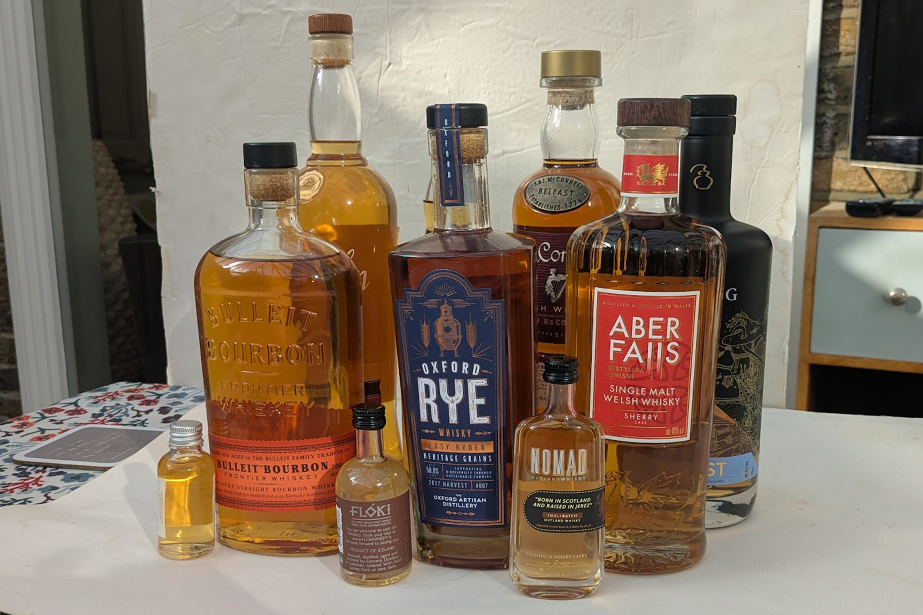 I tested a range of whiskies, from American bourbon to Welsh single malt