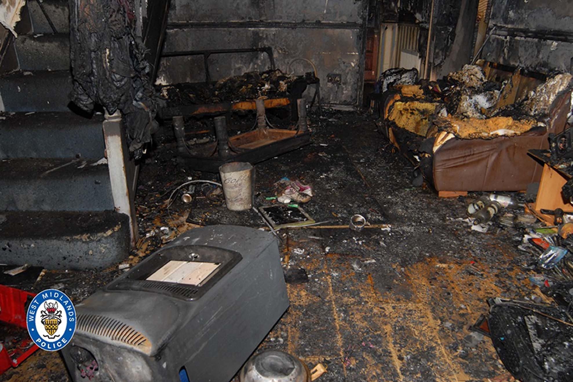 A firework gutted Tony Nicholls’ home and he died in hospital of his injuries five days later (West Midlands Police/PA)
