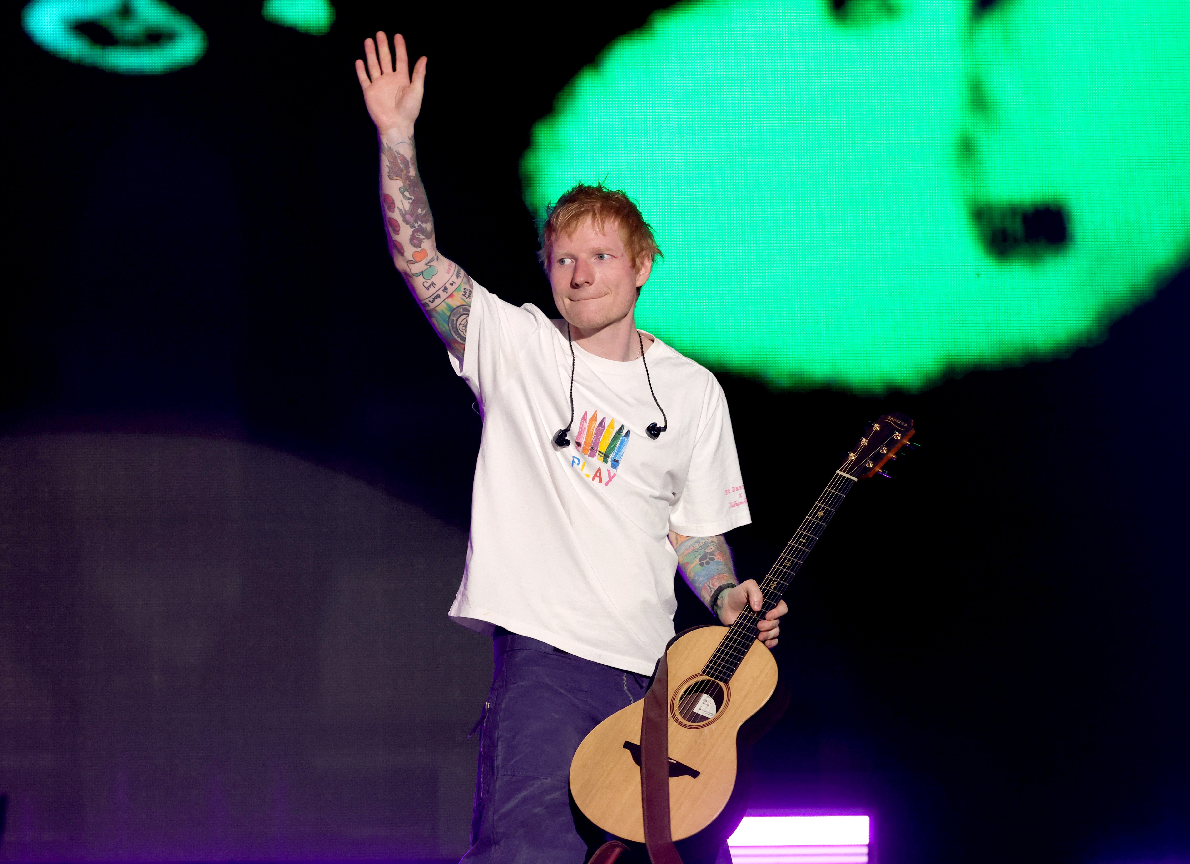 <p>Ed Sheeran was praised by prime minister Keir Starmer for his 'powerful' campaigning for better music education in the UK</p>