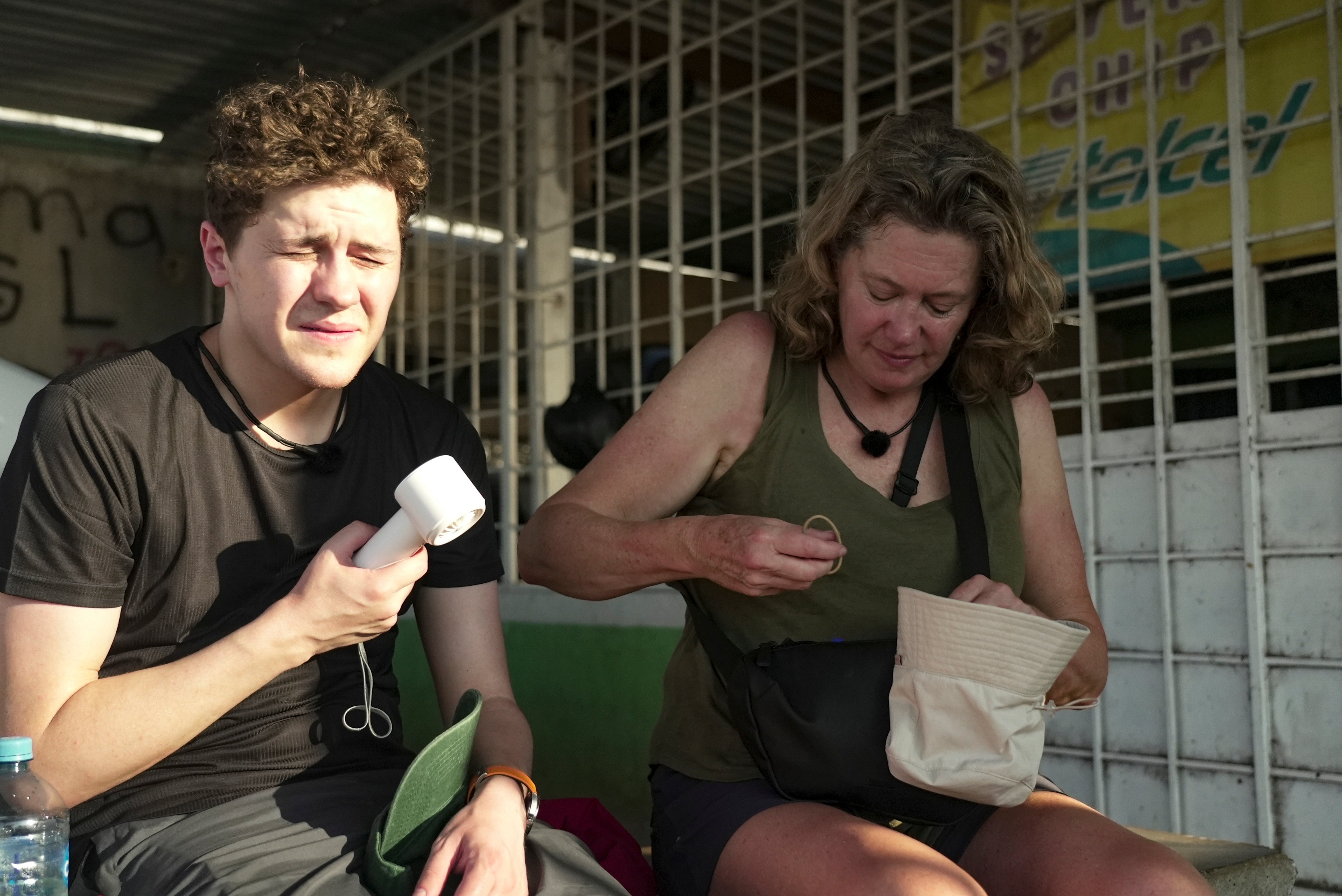 Dylan Llewellyn gets stuck into the backpacker lifestyle with his mum, Jackie