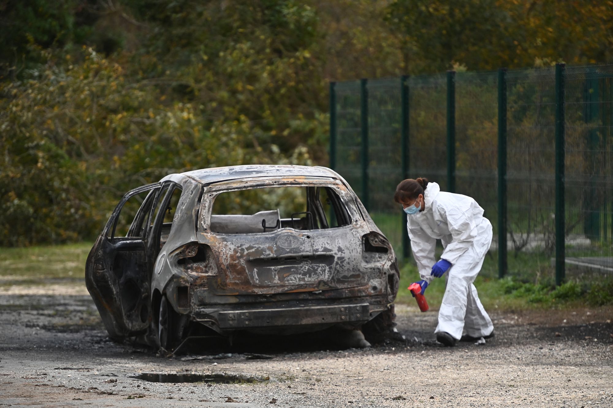 Police are investigating after the suspect was arrested at the scene