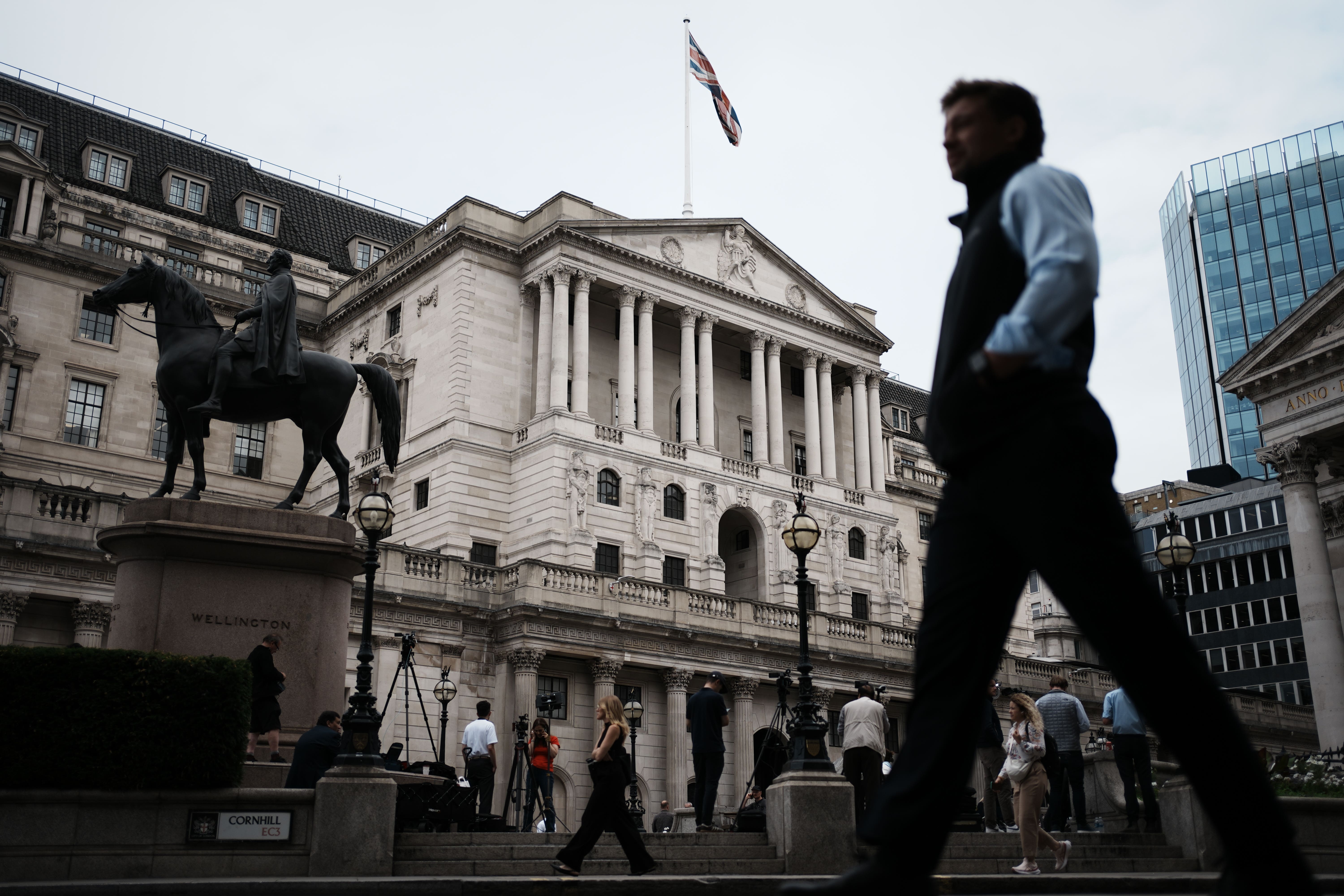 UK interest rates are widely expected to kept at 4% on Thursday (Jordan Pettitt/PA)