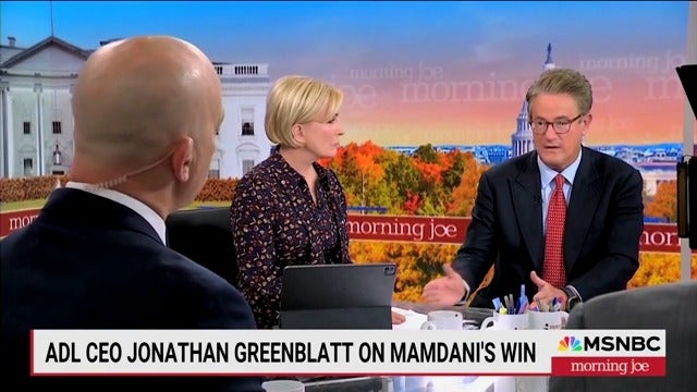 Joe Scarborough pushes back against Jonathan Greenblatt's criticism of Zohran Mamdani, accusing him of "blurring and blending" lines.