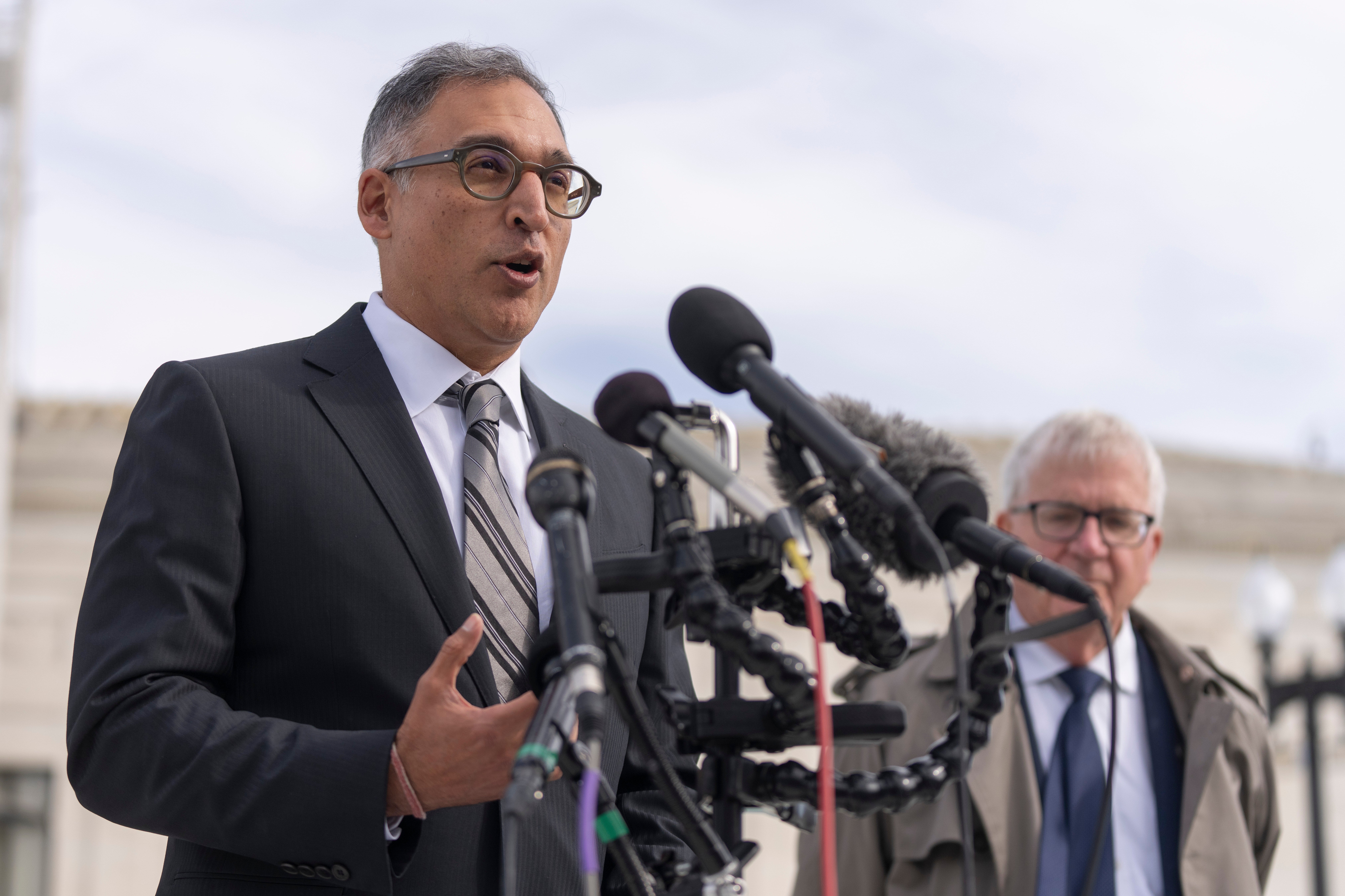 Neal Katyal, the lawyer representing plaintiffs in the case, argued that the president does not have the extent of authority under the 1977 law – in part because it does not expressly say ‘tariff’