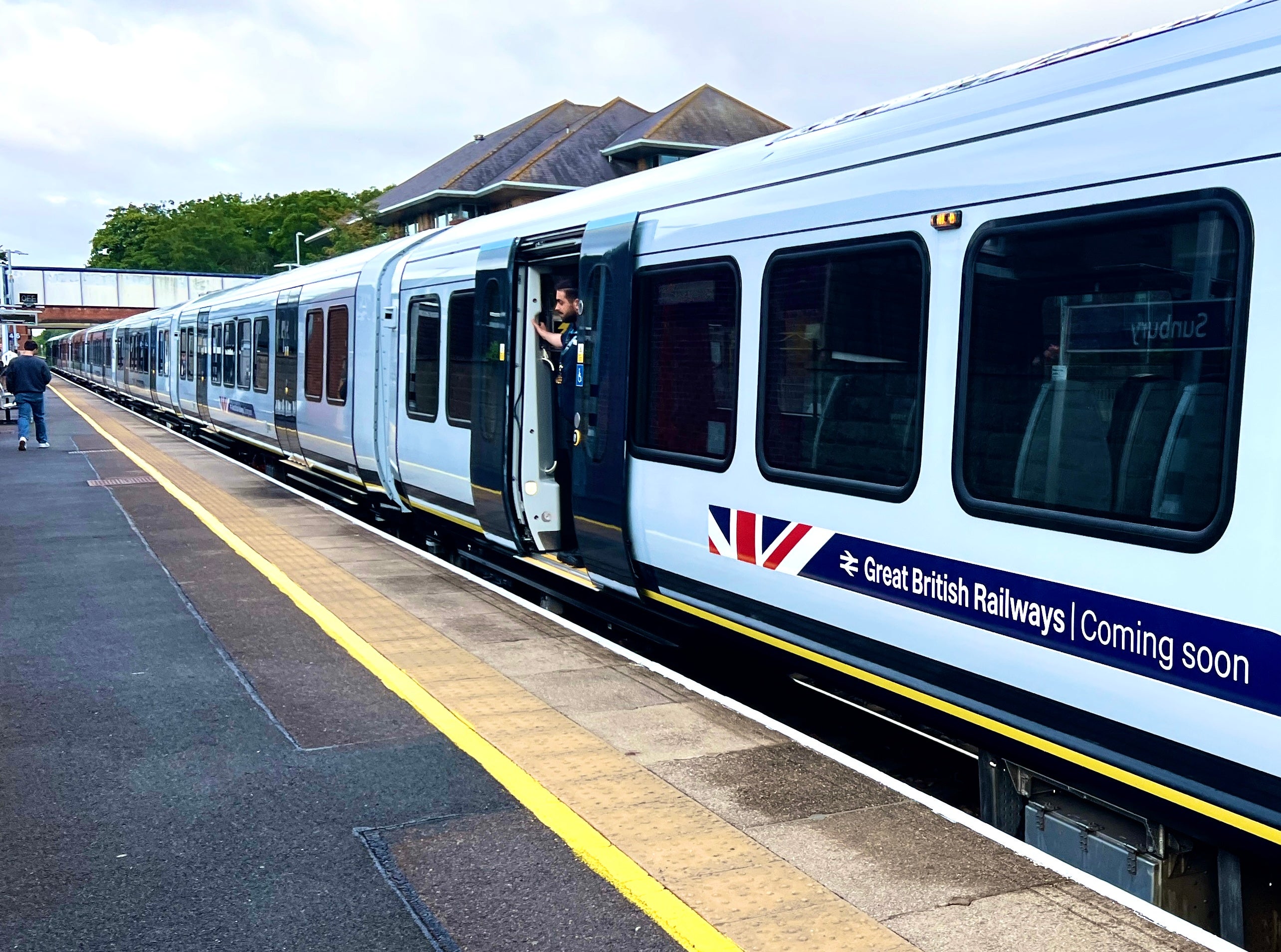 Bright future? The first Great British Railways-branded train, which departed from London Waterloo on 26 May 2025
