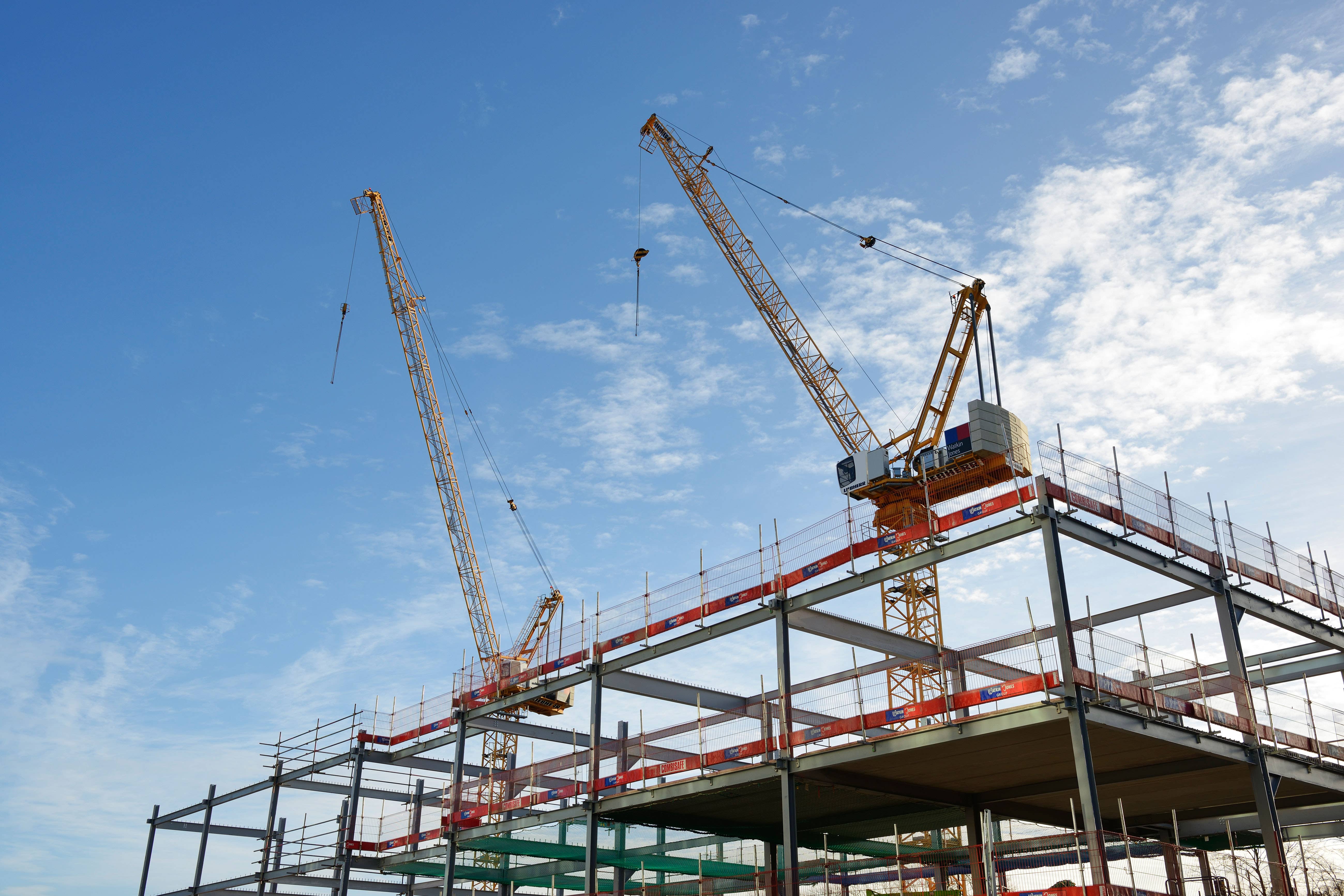 UK construction activity has fallen unexpectedly and at the fastest pace for more than five years amid fiscal worries and rumoured tax hikes in the November Budget, according to new figures (Alamy/PA)