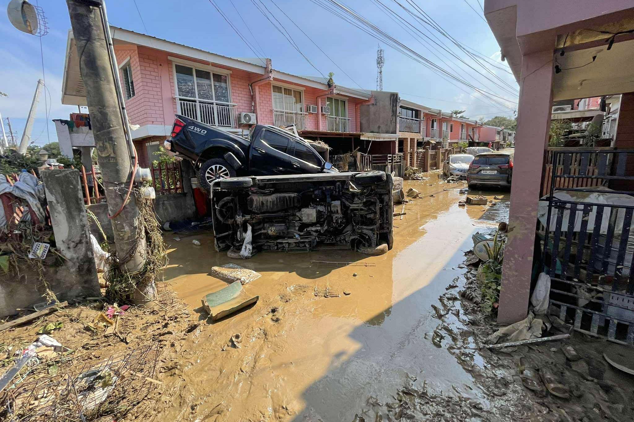 Kalmaegi caused widespread destruction in Liloan, Cebu, central Philippines