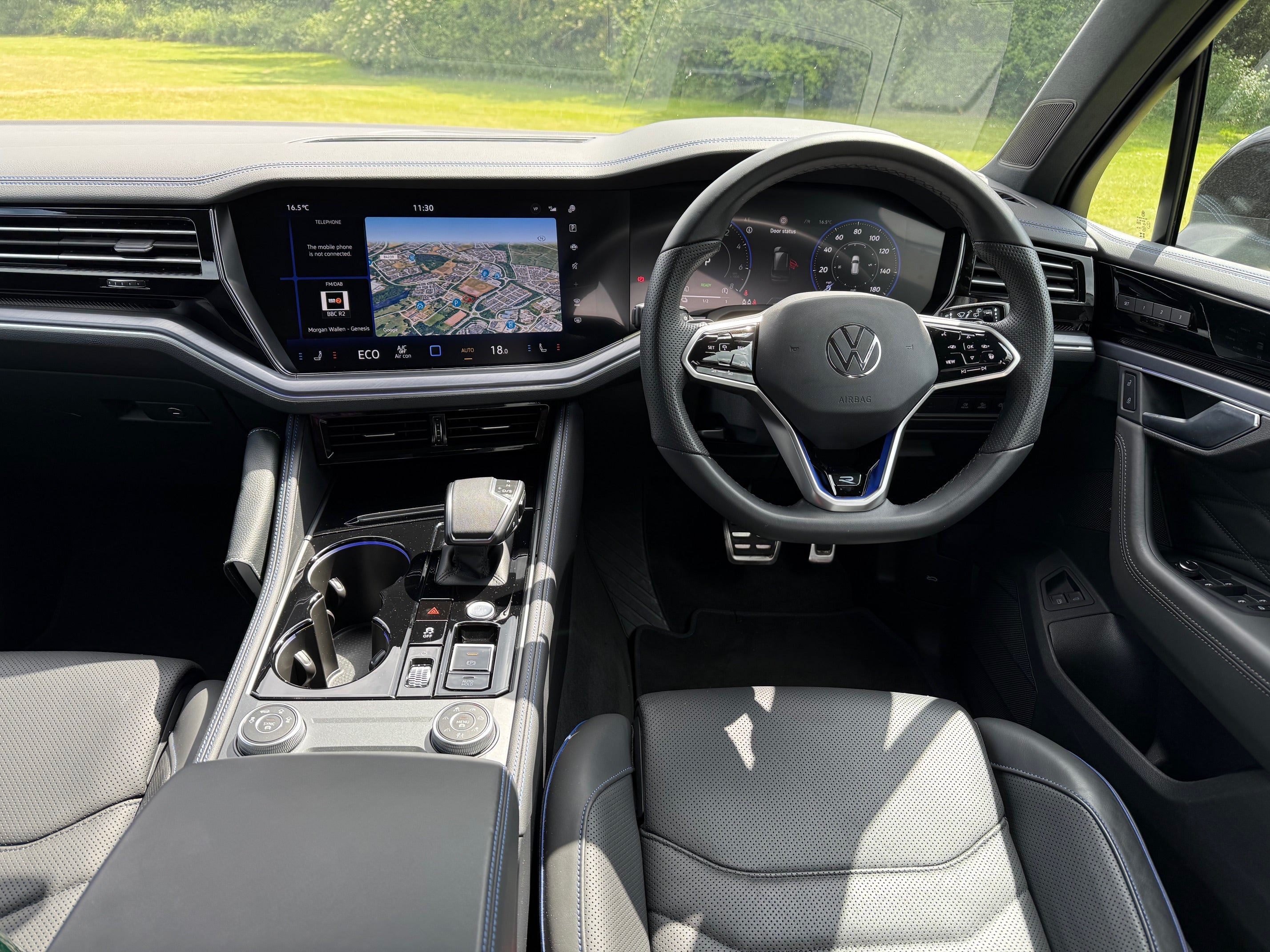 The car’s nerve centre is a 15in infotainment touchscreen featuring crisp icons