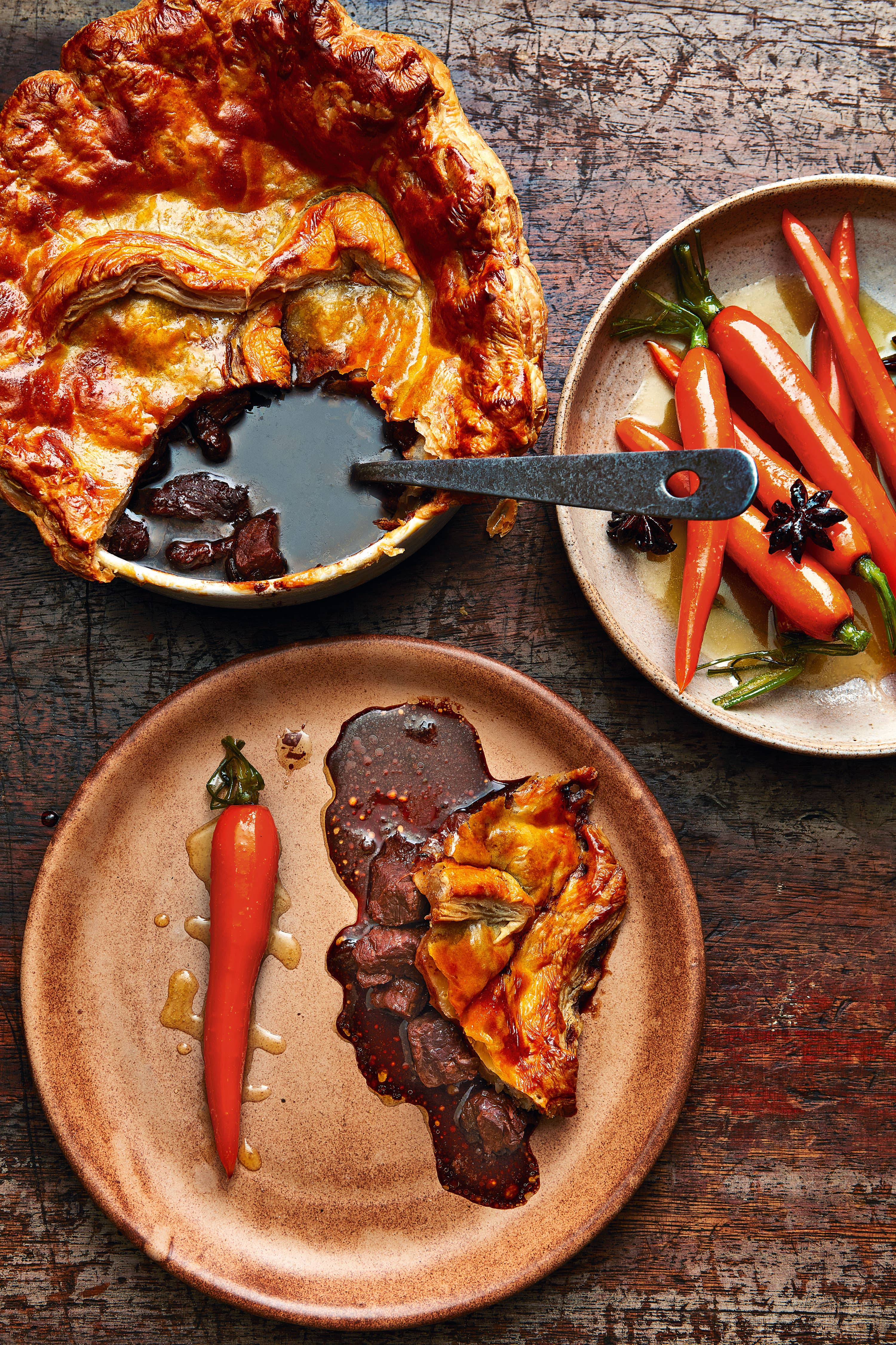 A proper Yorkshire pie, Martin-style: hearty beef, glossy pastry and no apologies for skipping the base